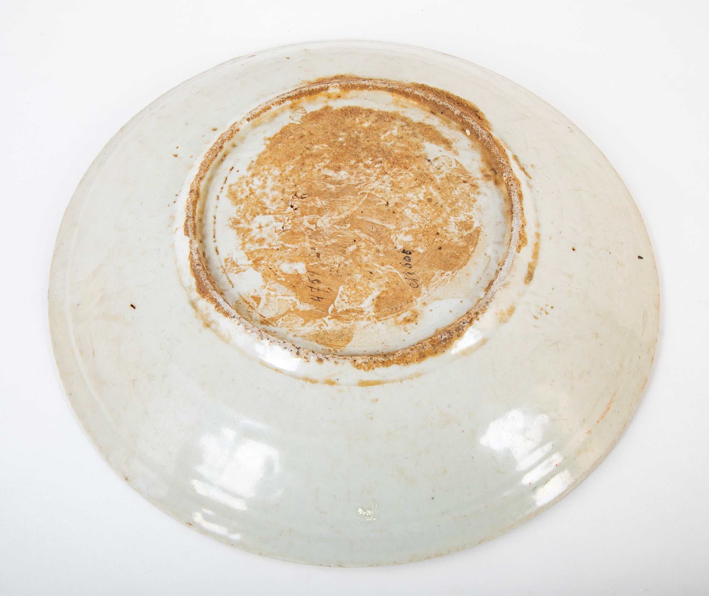 Chinese 17th Century Swatow Enameled Porcelain Charger