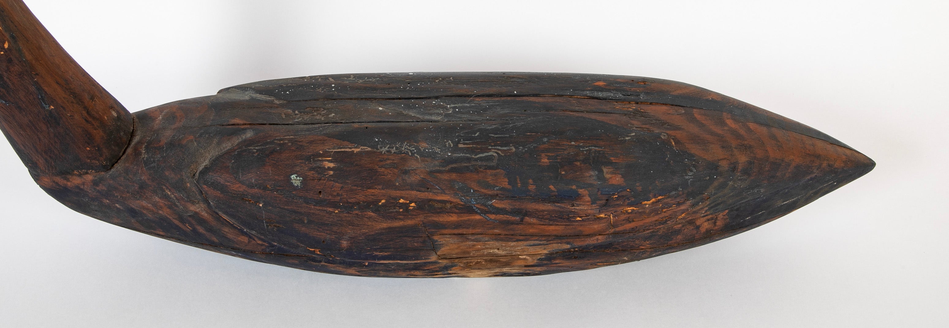 Decoy of Blue Heron Stickup Type in Wood