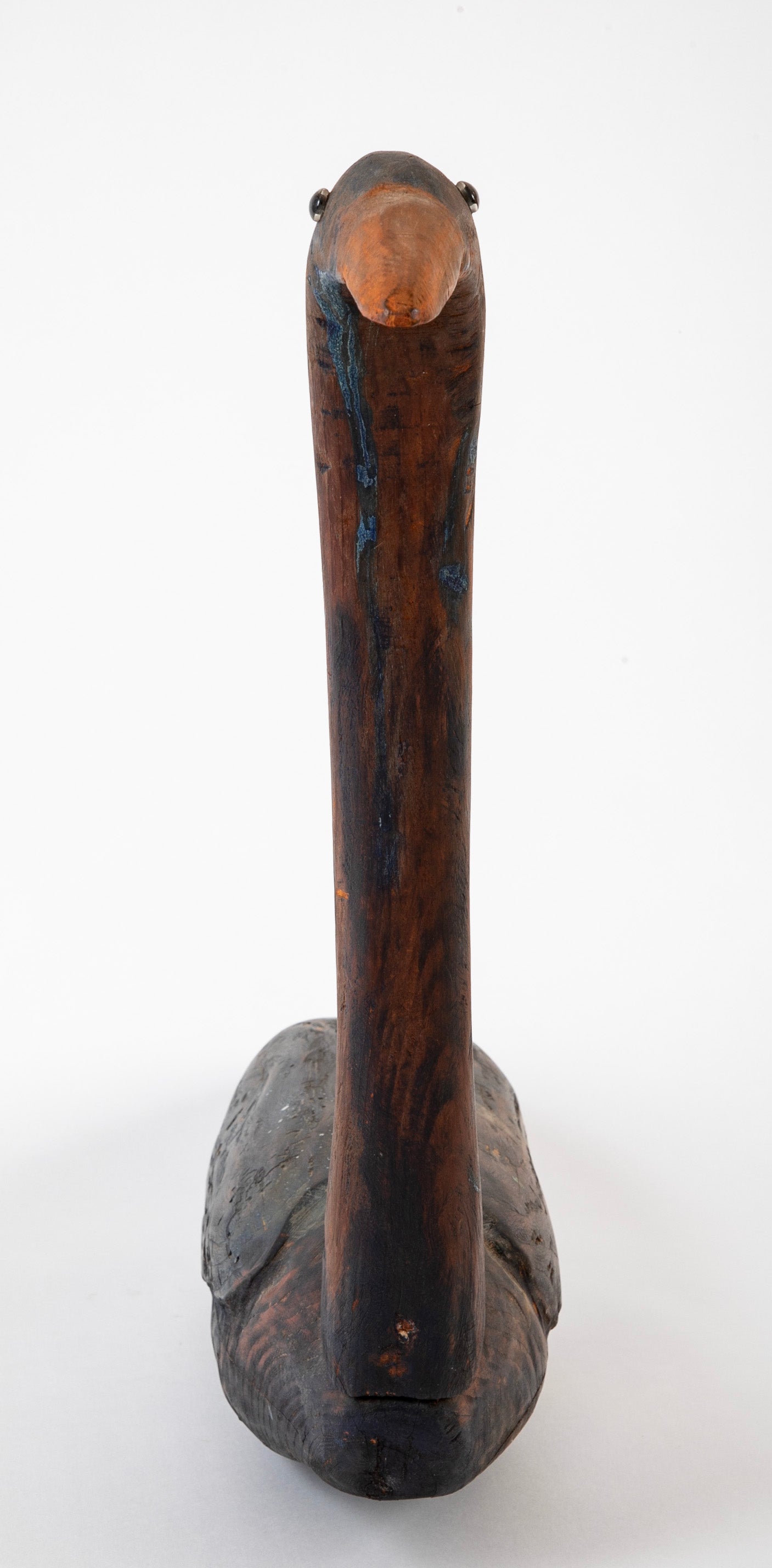 Decoy of Blue Heron Stickup Type in Wood