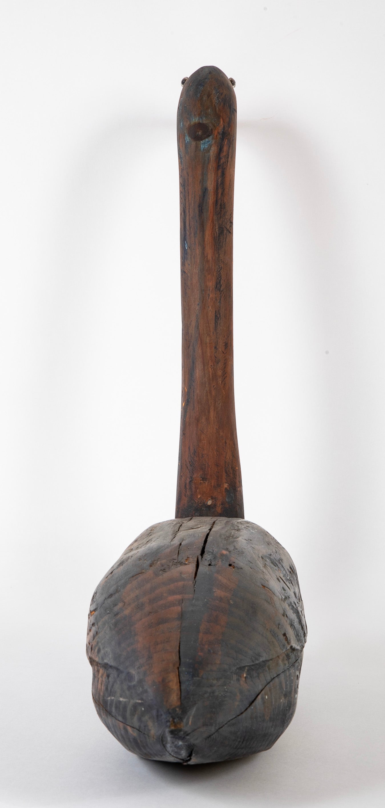 Decoy of Blue Heron Stickup Type in Wood