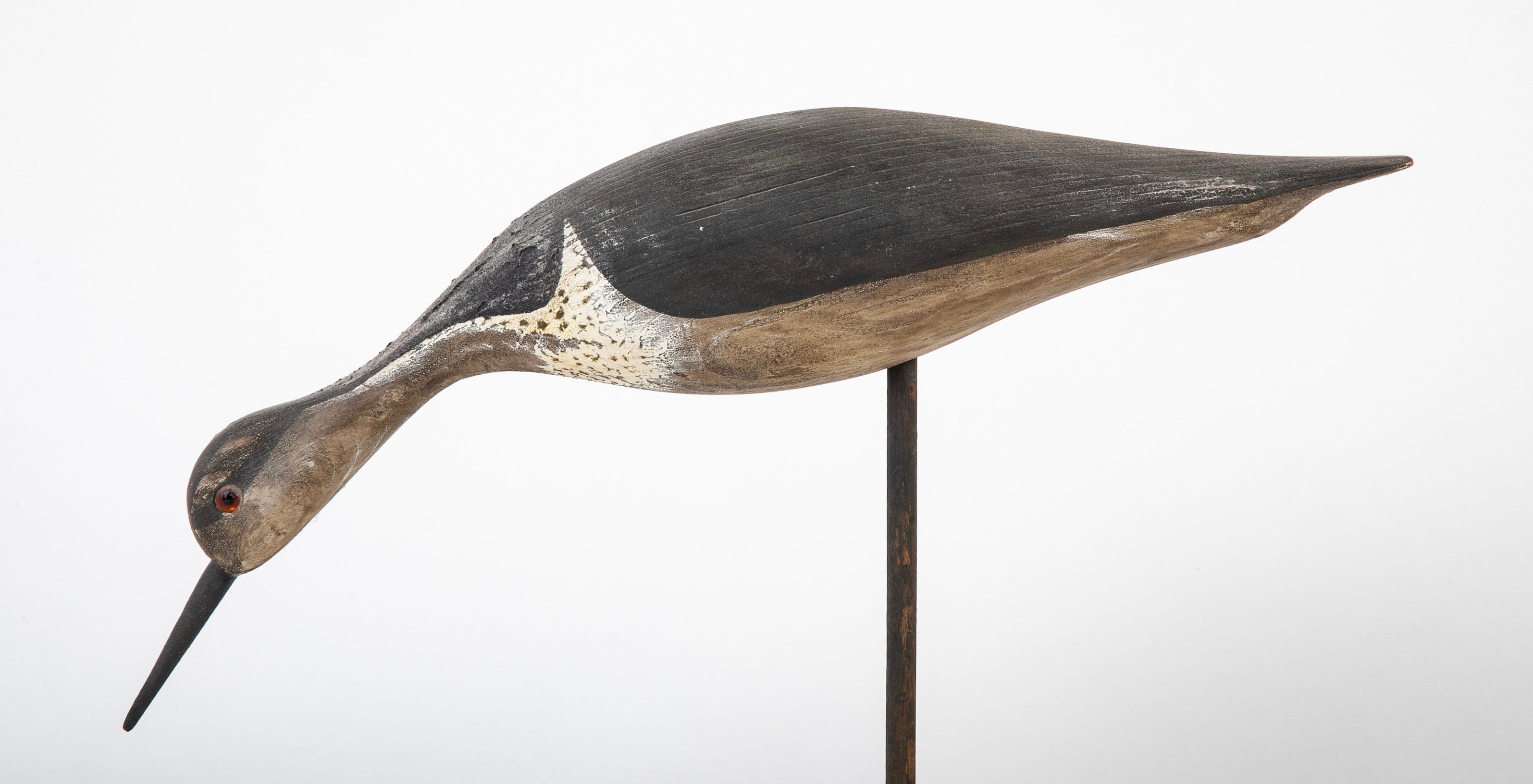 Feeding Yellowlegs Stickup Painted Wood Decoy