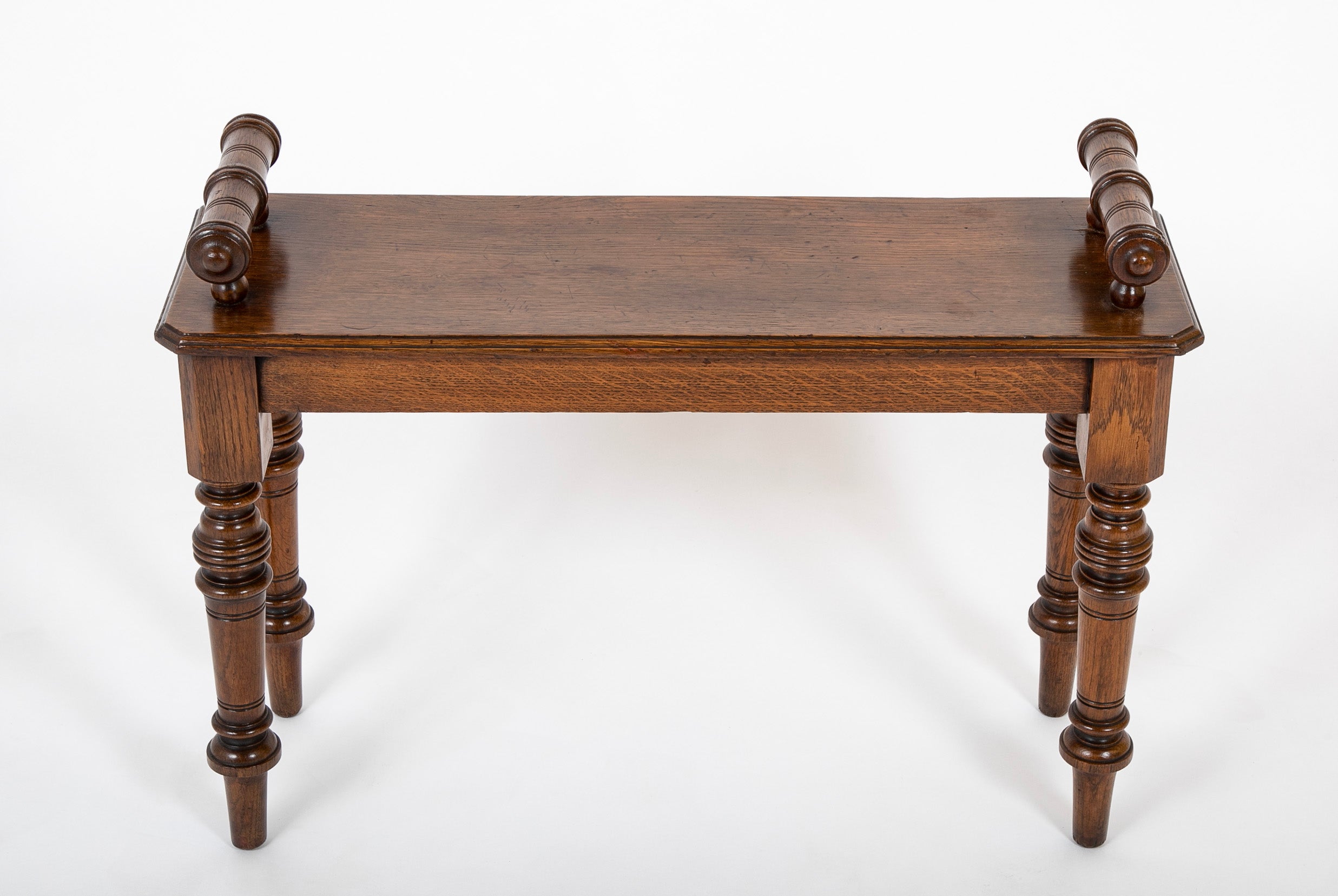 Oak Hall Bench In The Style of George Bullock