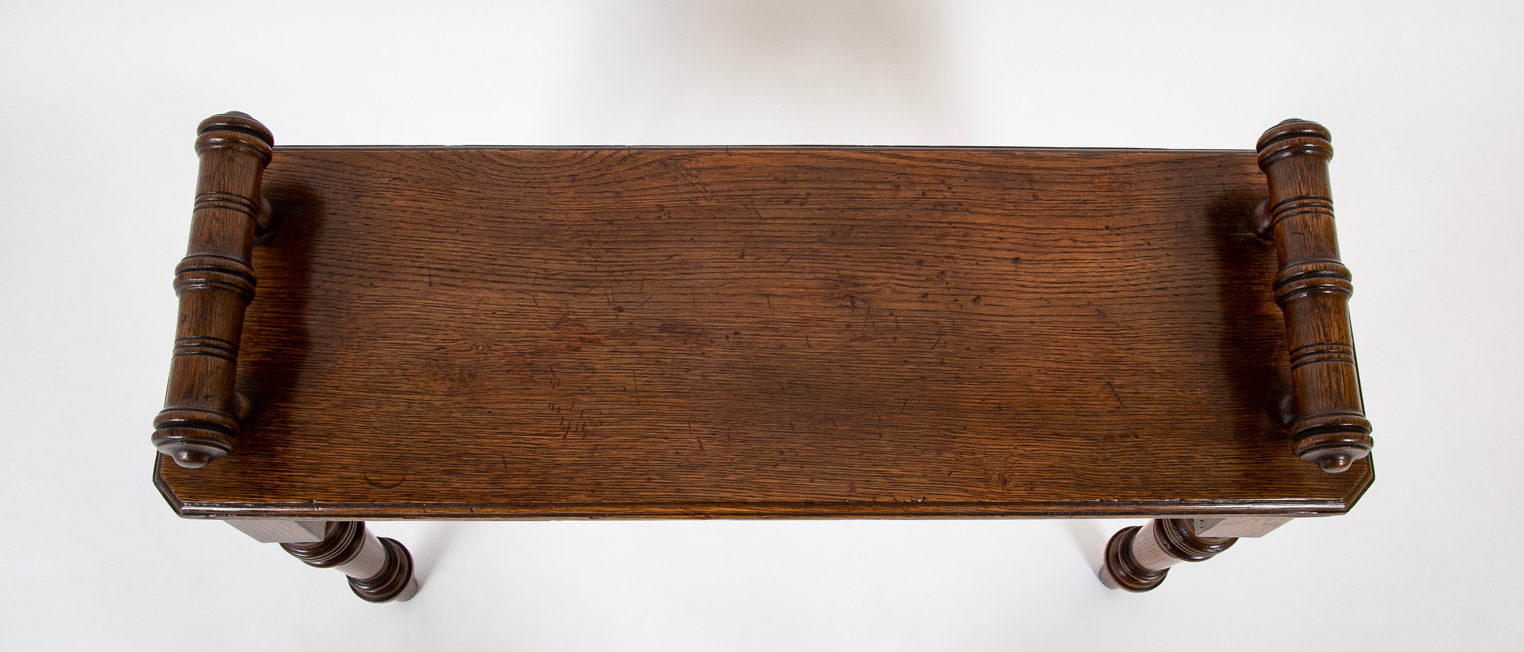 Oak Hall Bench In The Style of George Bullock