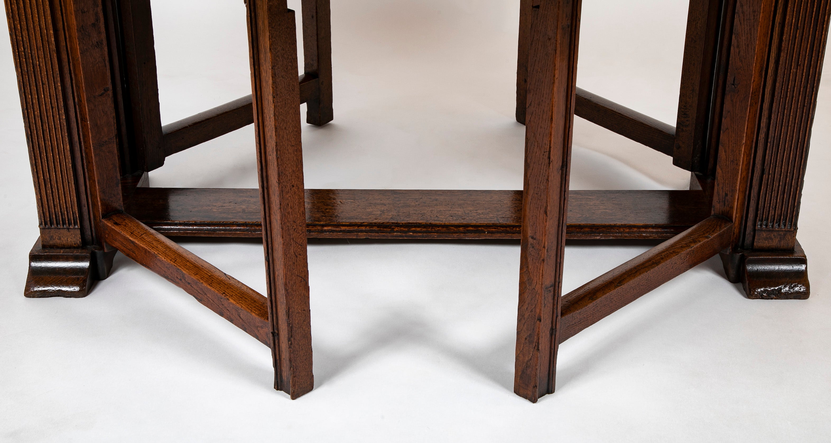 George III Neo-classically Inspired Oak Gate Legged Table