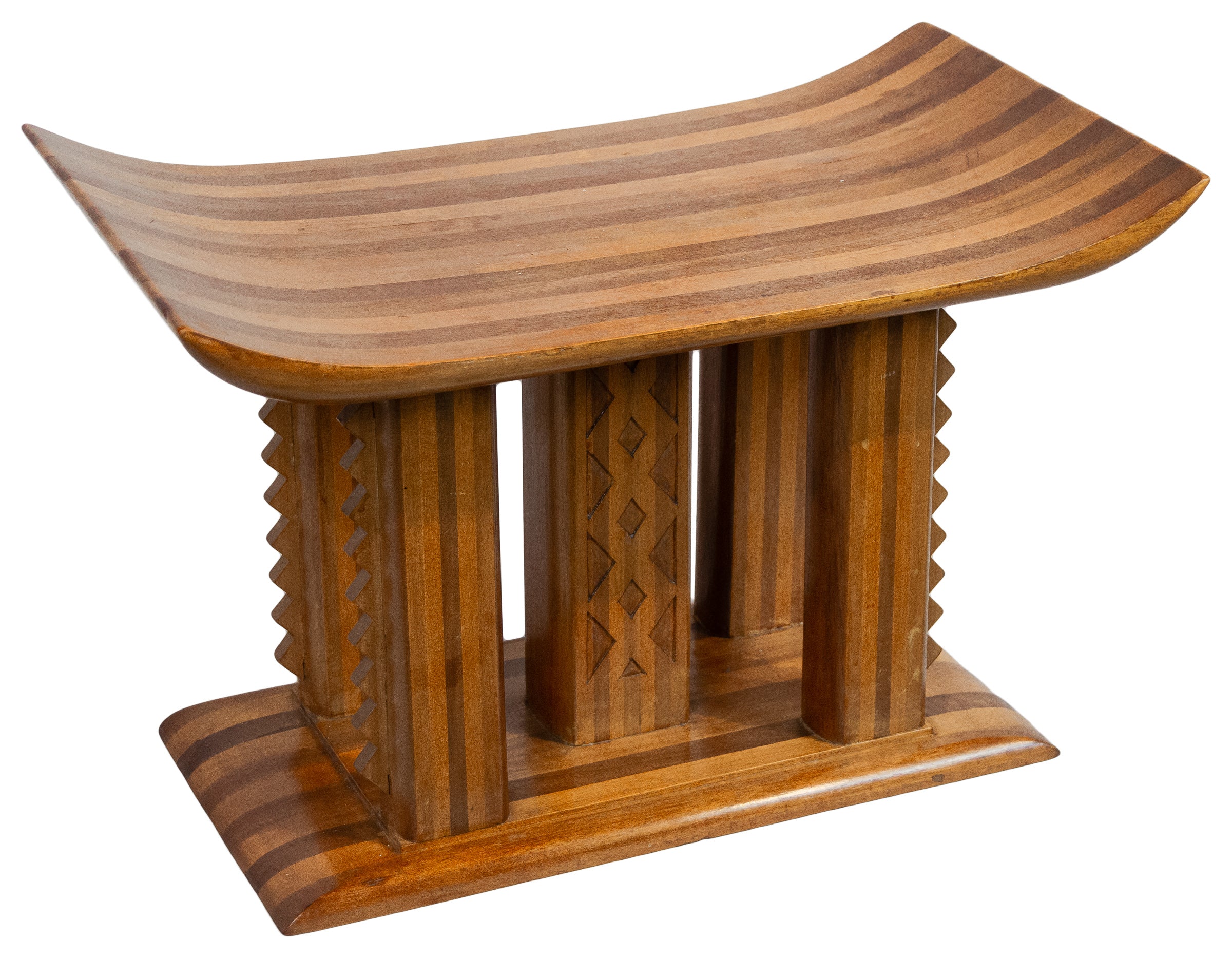 Ashanti Carved Assemblage Stool
