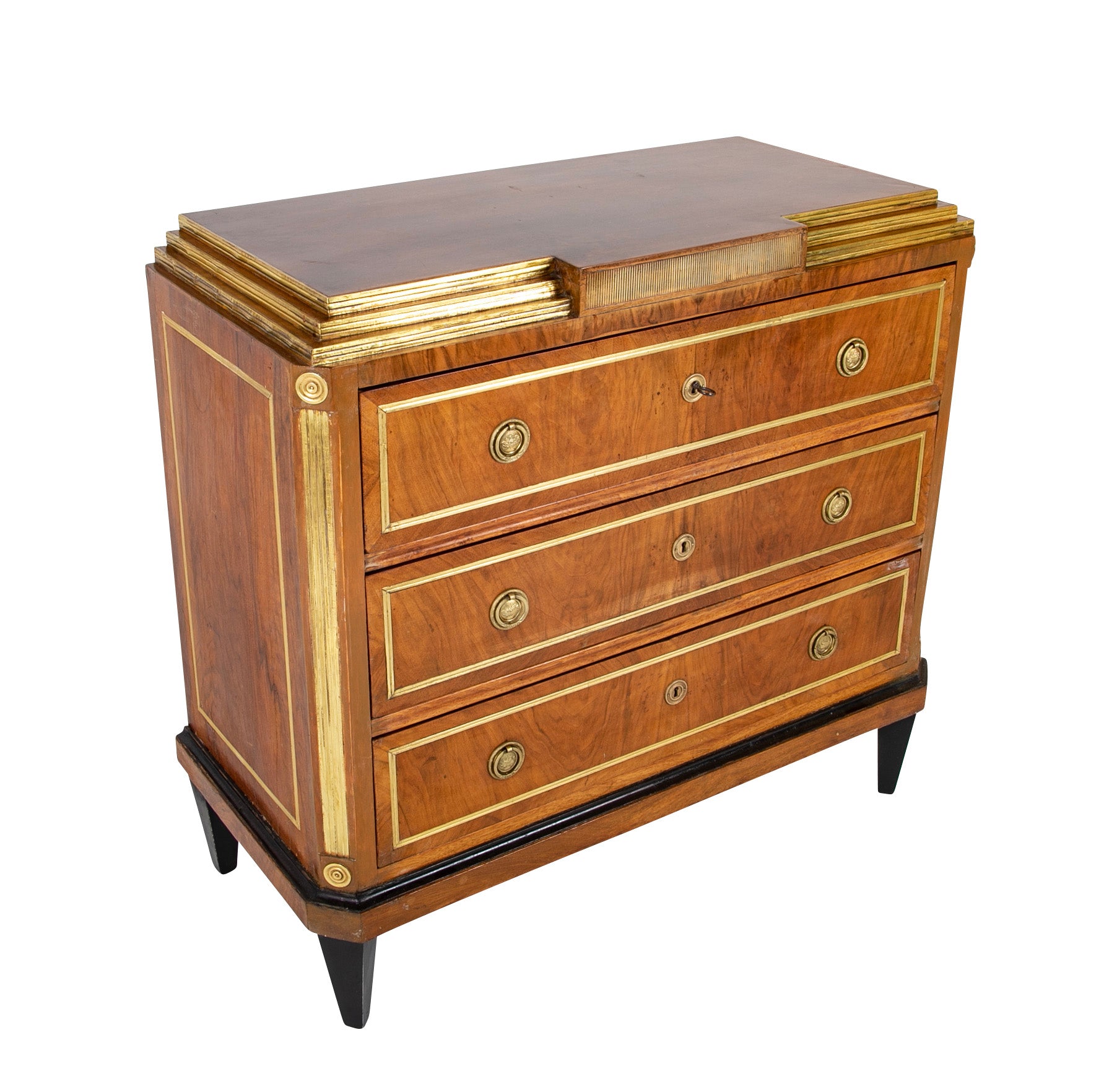 Russian Burl Walnut Commode