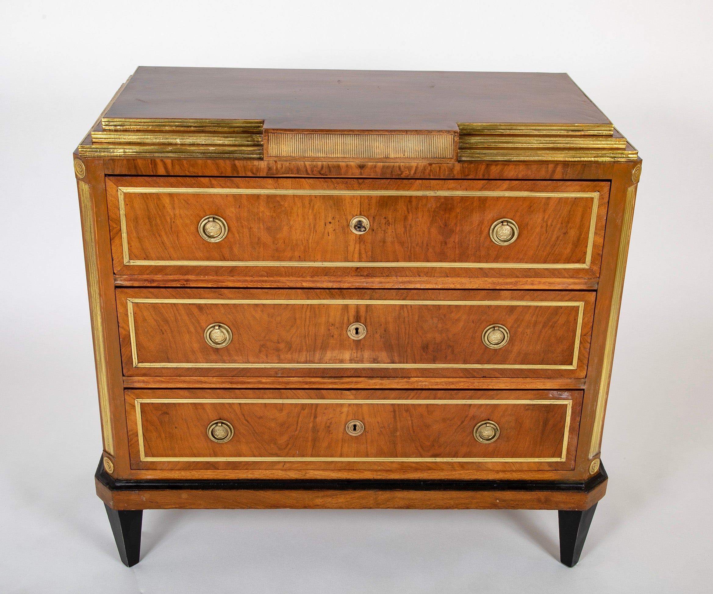 Russian Burl Walnut Commode