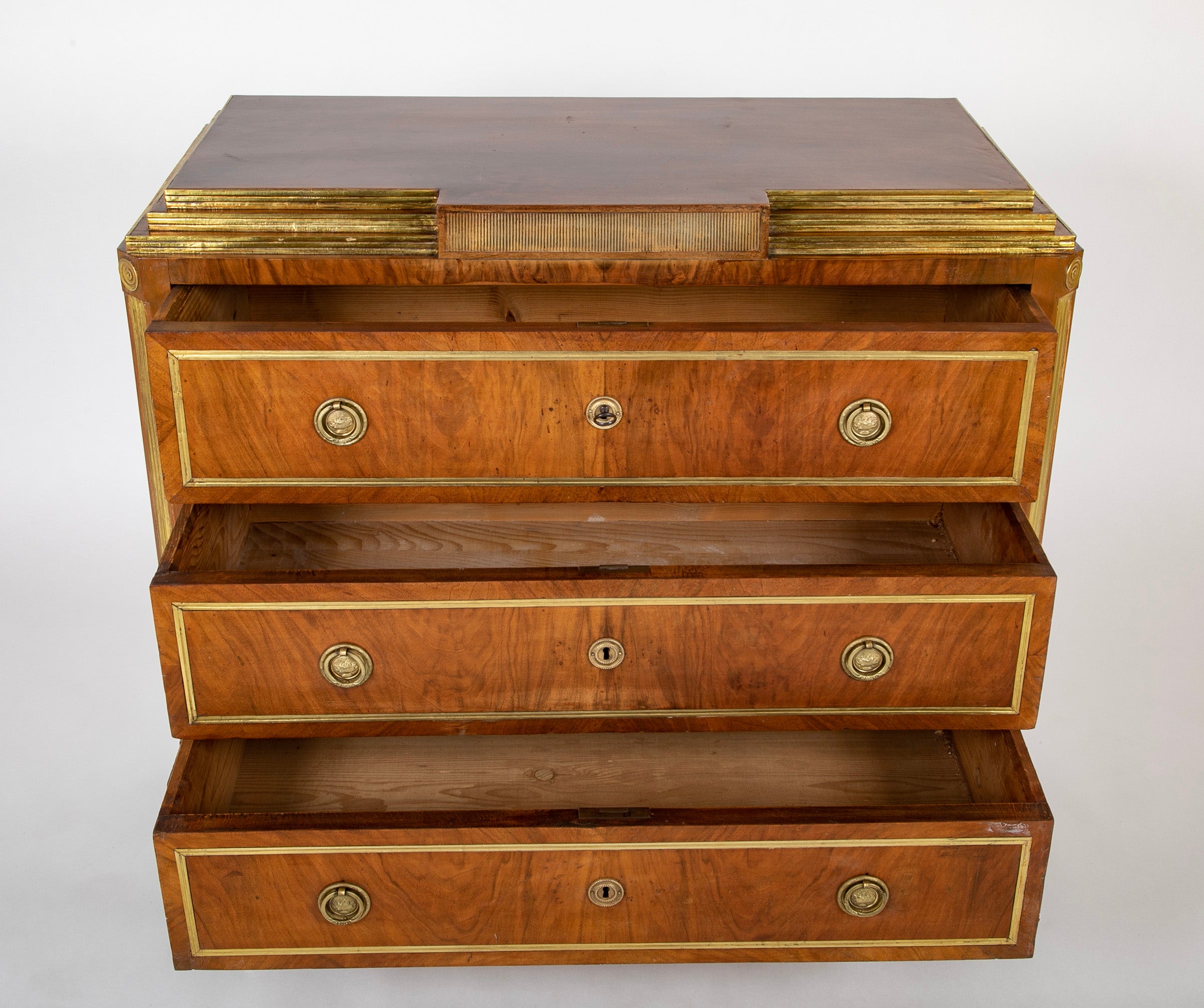 Russian Burl Walnut Commode