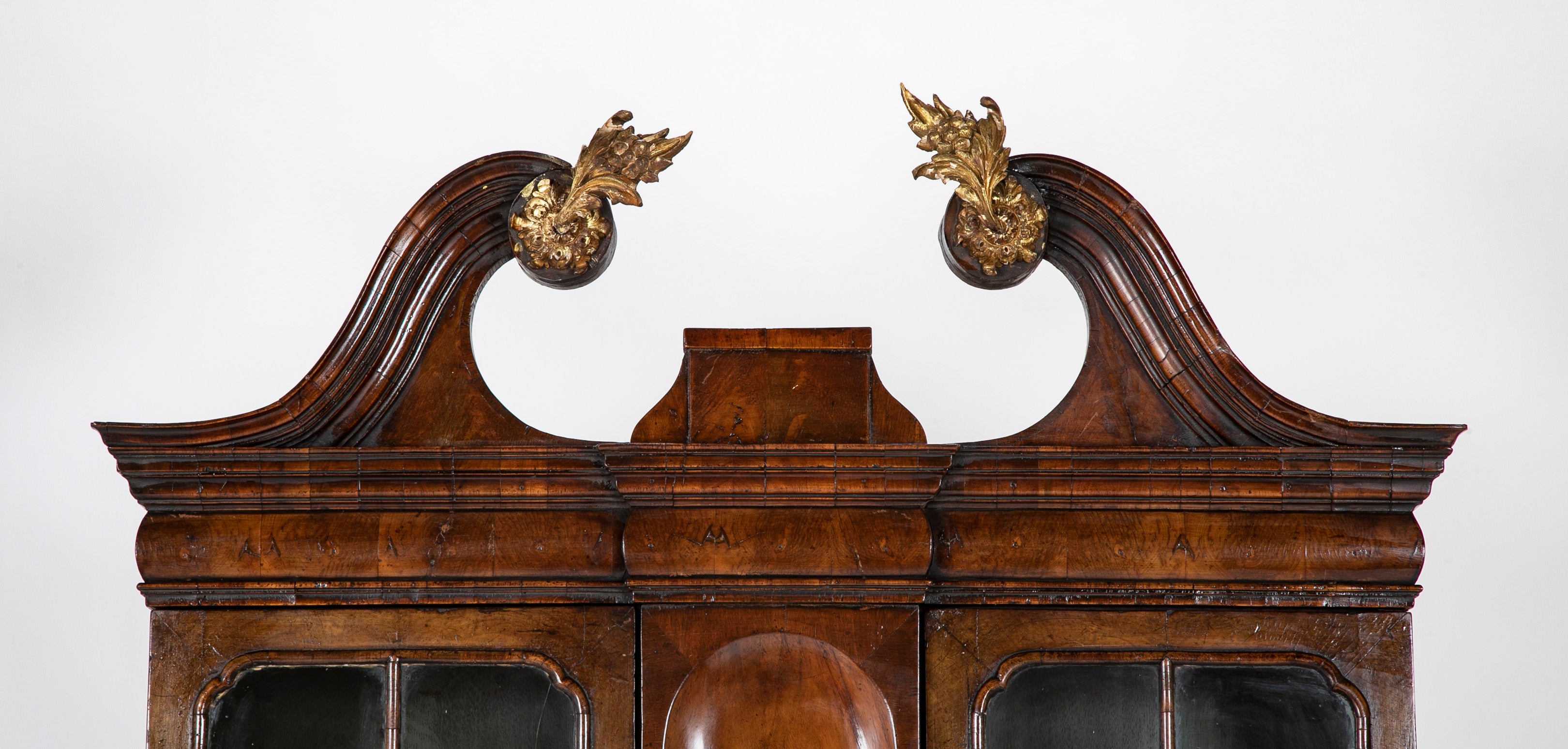 Queen Anne Two Part Walnut Secretary Desk