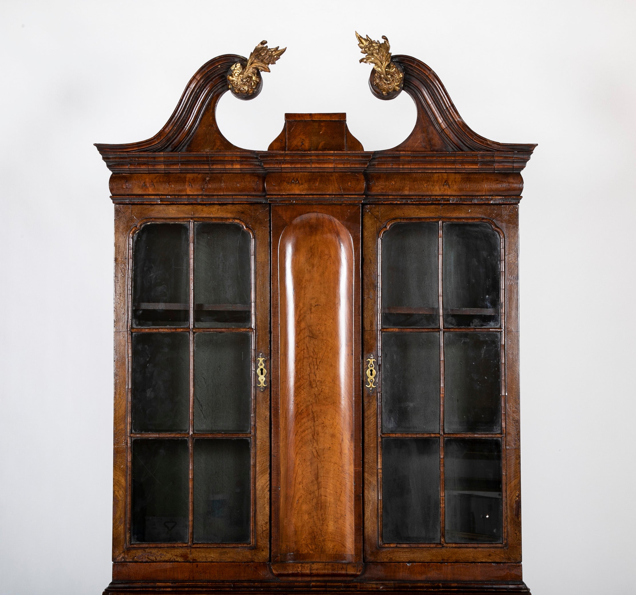 Queen Anne Two Part Walnut Secretary Desk