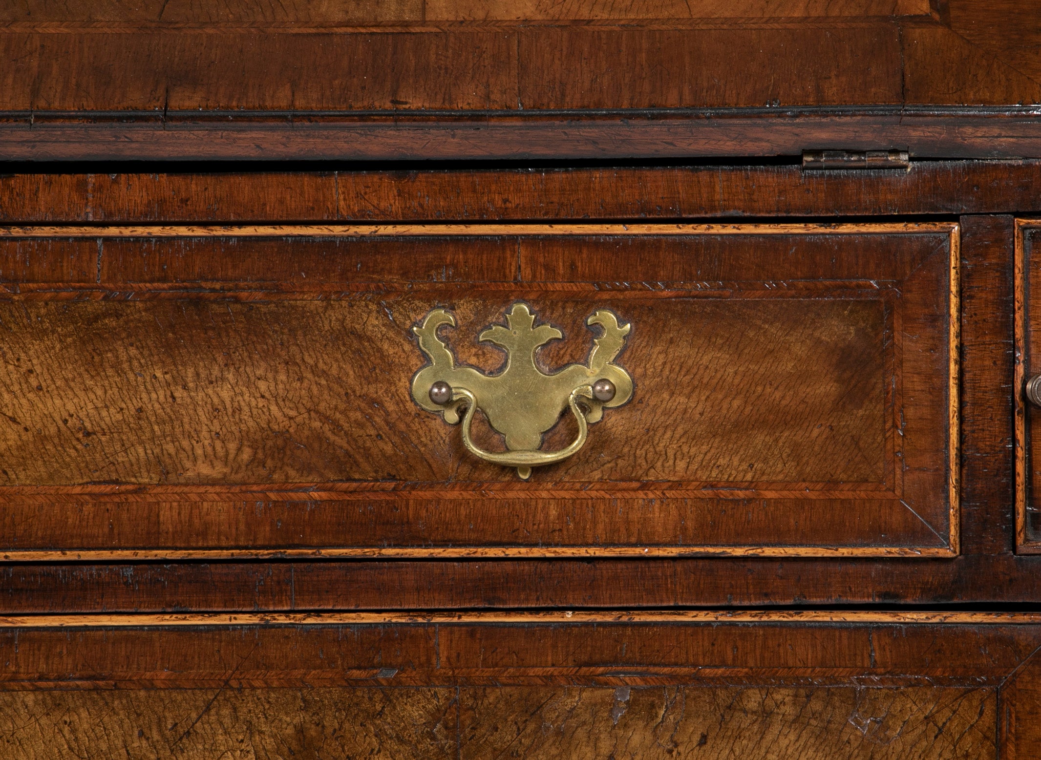 Queen Anne Two Part Walnut Secretary Desk