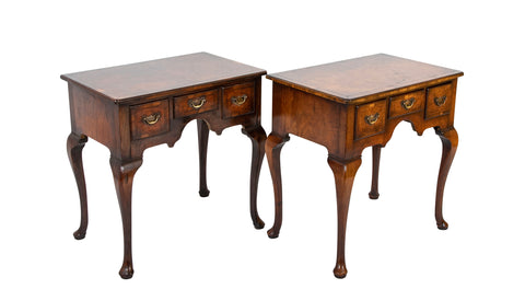 Pair of George I (Queen Anne) Lowboys