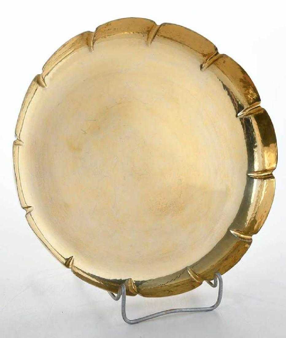 Scalloped Silver Gilt Bowl