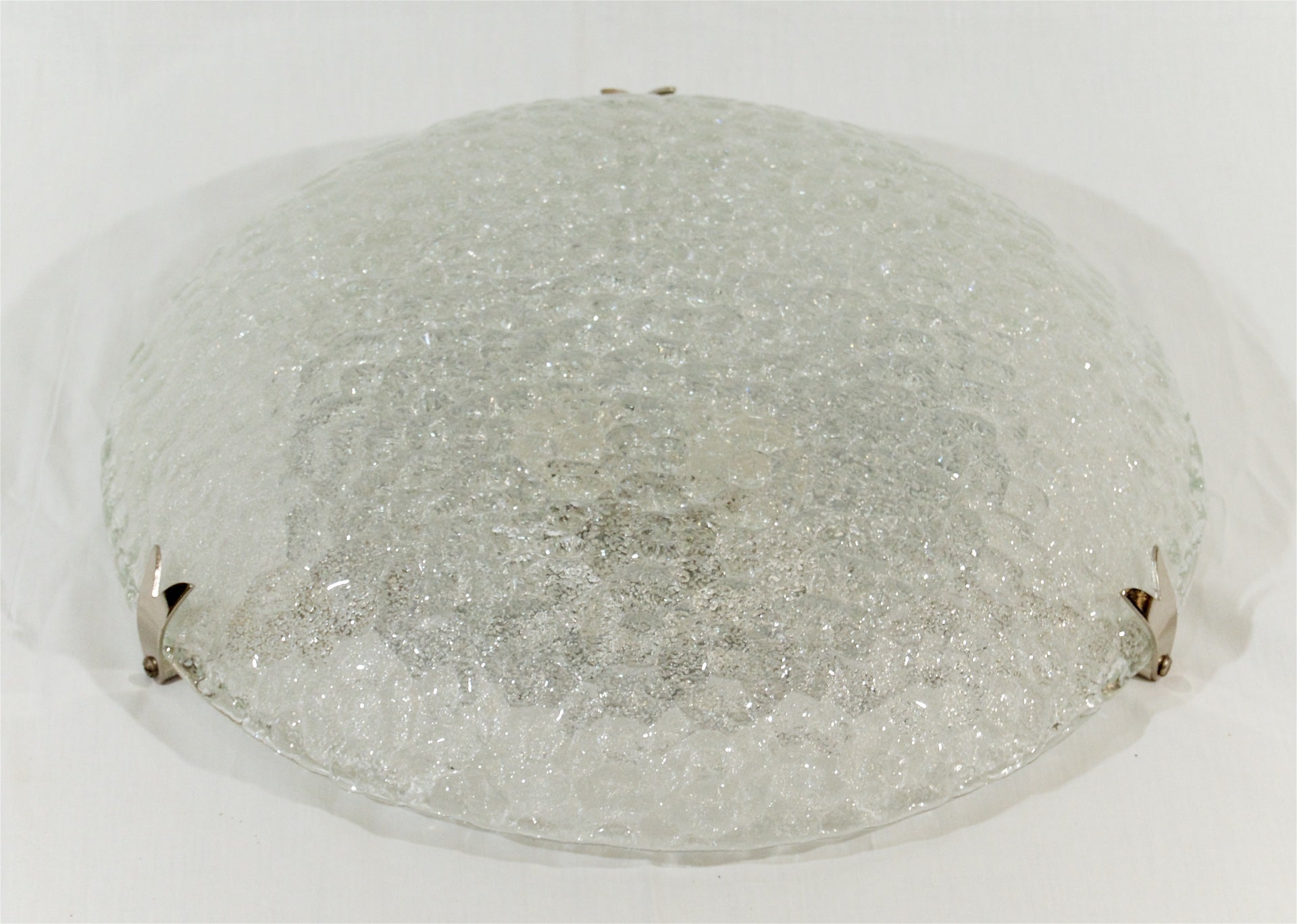 Well Textured Flush Mount with Chrome Hardware by Hustadt Leuchten