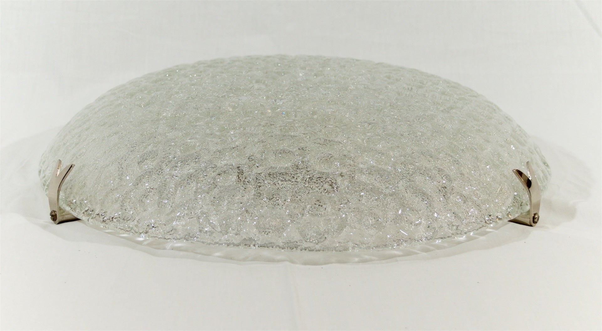 Well Textured Flush Mount with Chrome Hardware by Hustadt Leuchten