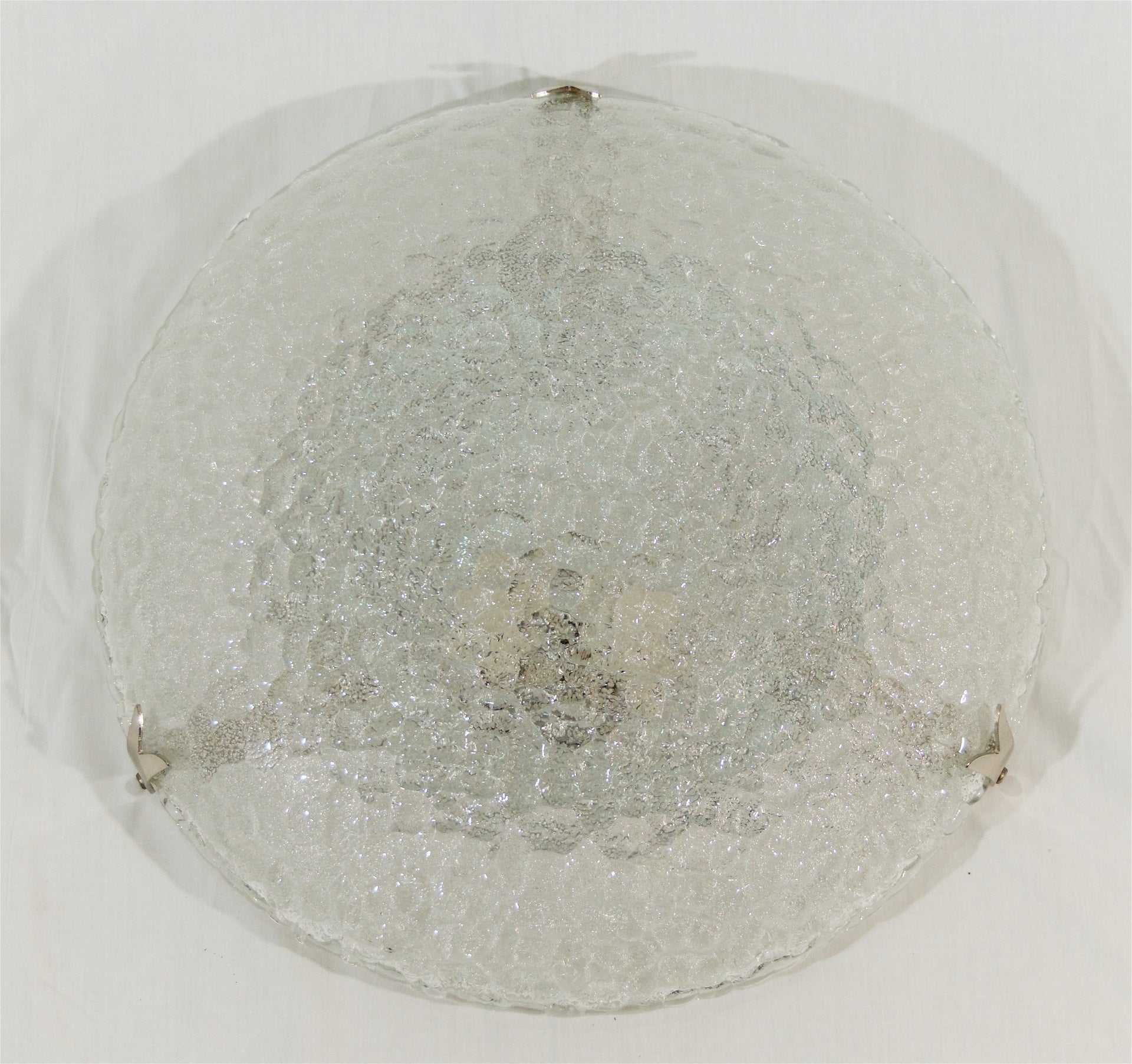 Well Textured Flush Mount with Chrome Hardware by Hustadt Leuchten