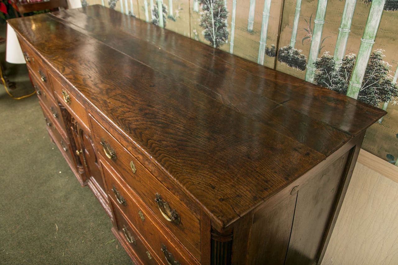 English Oak George II Dresser Base