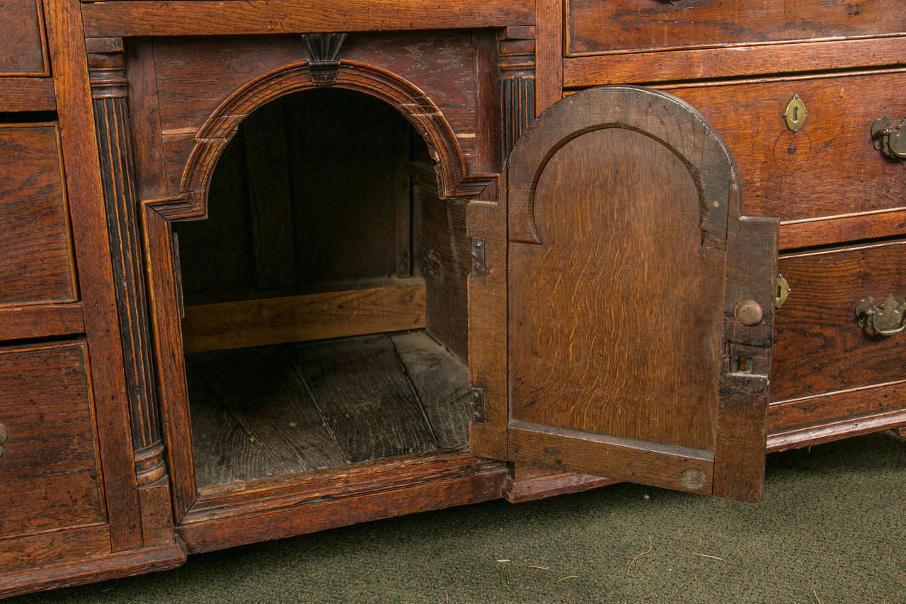 English Oak George II Dresser Base