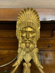 Pair 19th Century French Neoclassical Gilt Bronze Wall Sconces