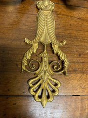 Pair 19th Century French Neoclassical Gilt Bronze Wall Sconces