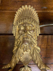 Pair 19th Century French Neoclassical Gilt Bronze Wall Sconces