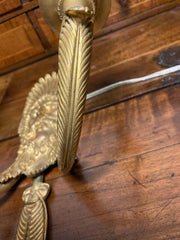 Pair 19th Century French Neoclassical Gilt Bronze Wall Sconces