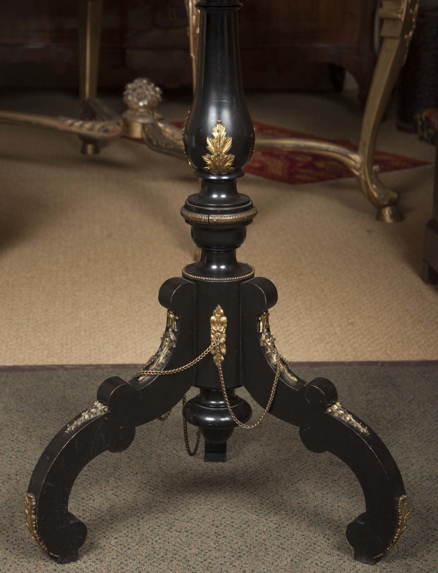 Boulle Style Tripod Table