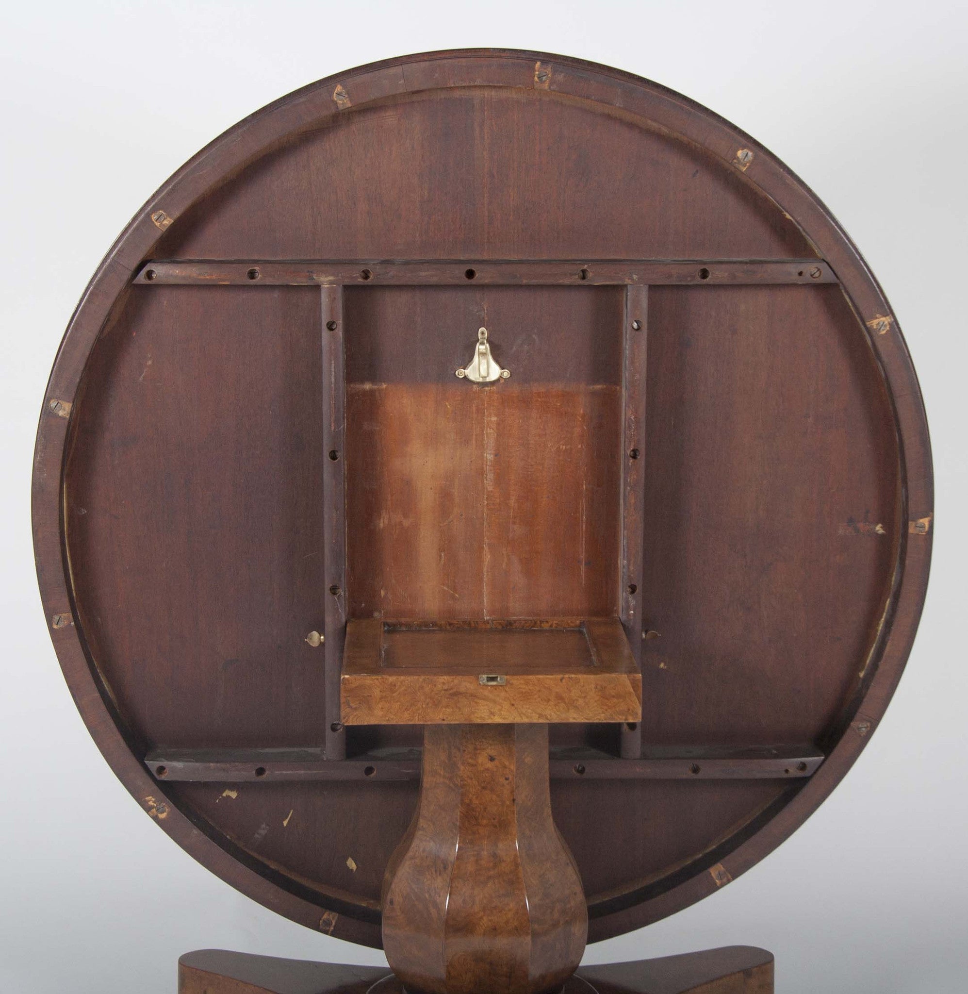William IV Burr Ash & Brown Oak Center Table