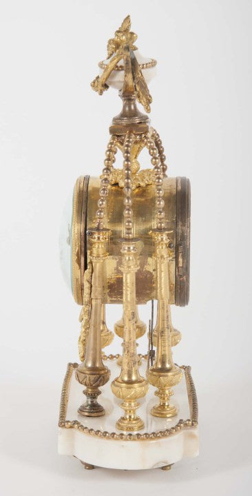 An 18th Century Gilt Bronze French Portico Clock