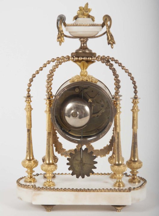 An 18th Century Gilt Bronze French Portico Clock