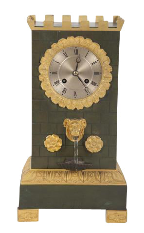 A French Gilt Bronze Mantle Clock