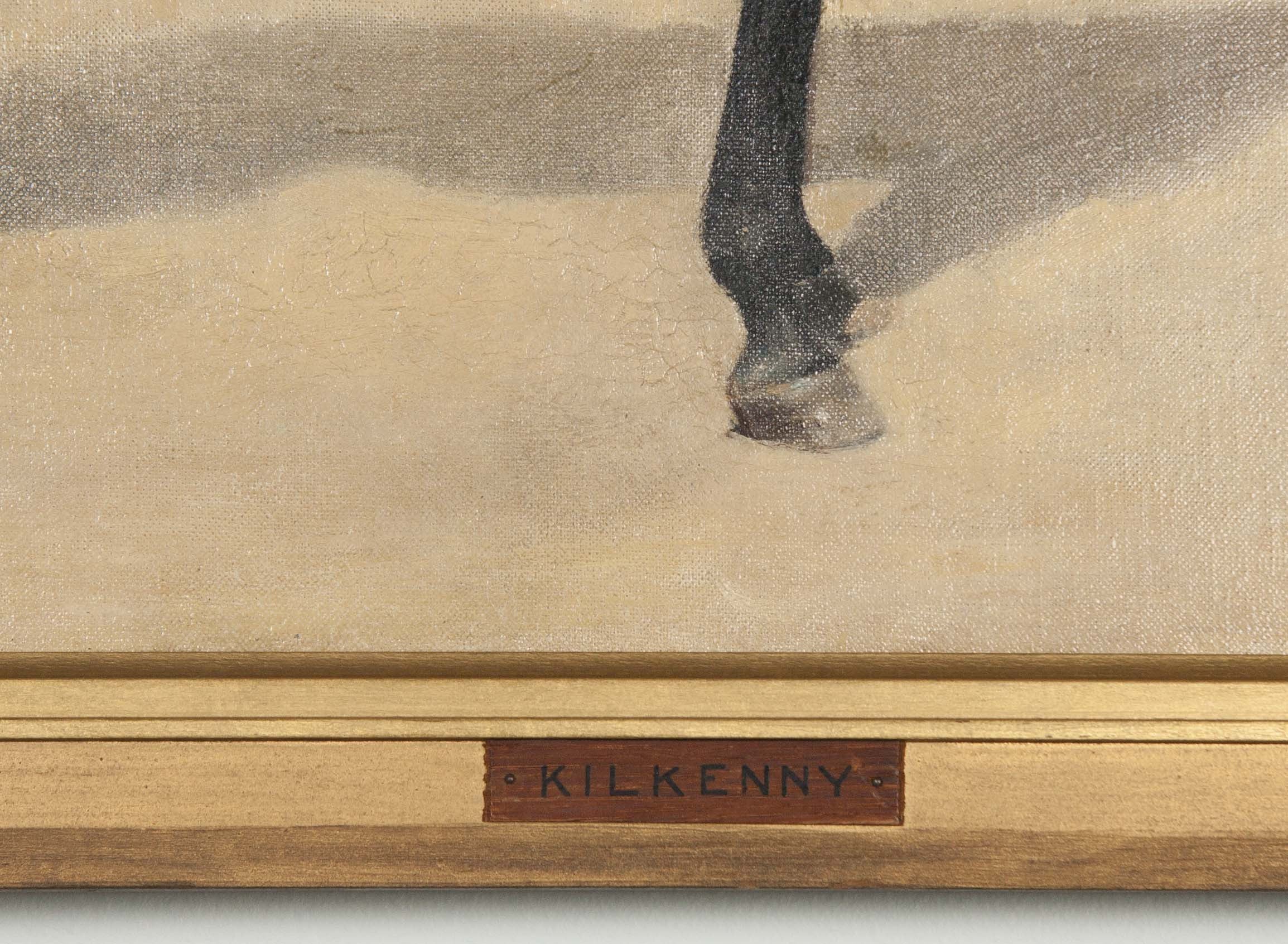 Three Oil on Canvas Paintings of Steeplechase Horses and Jockeys by George Lee