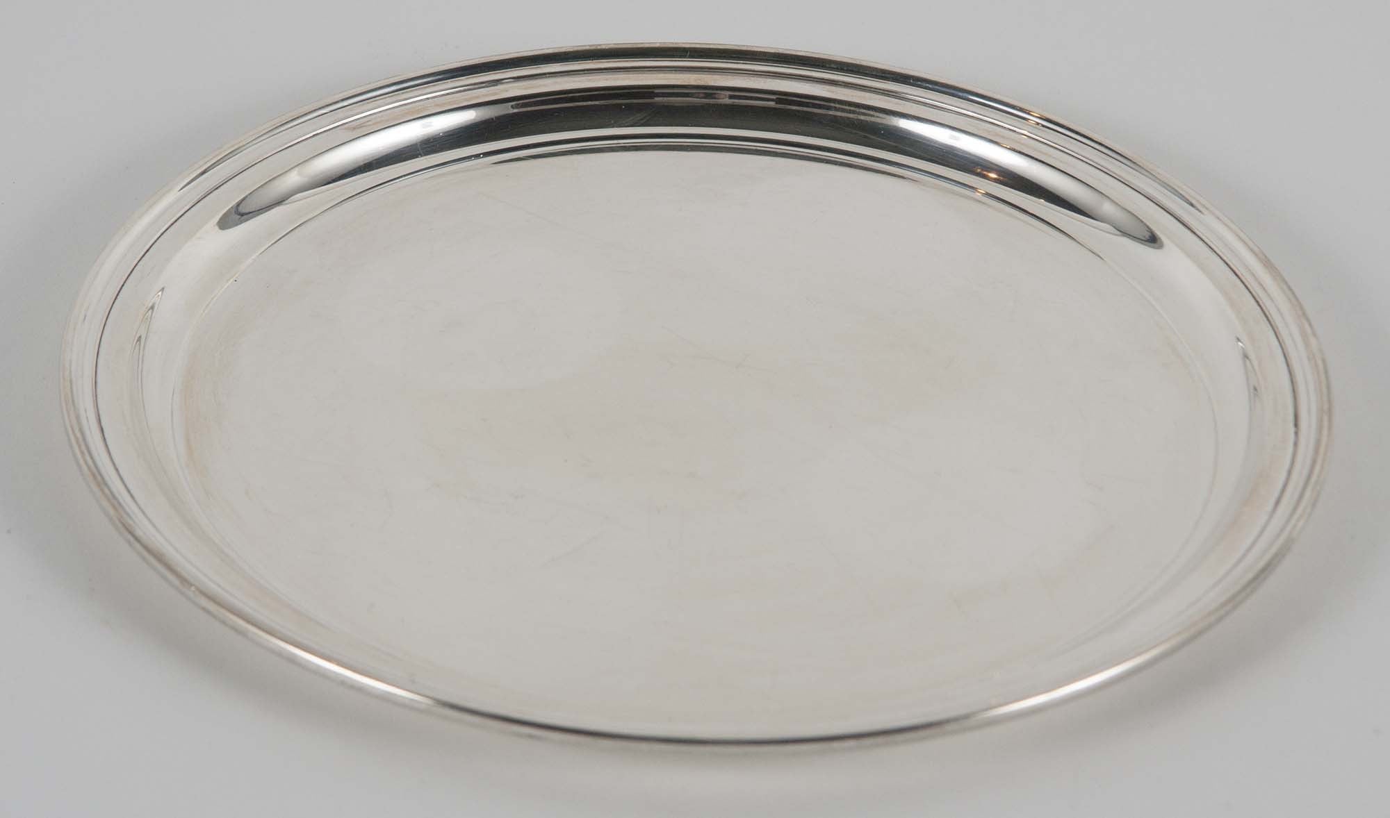 Pair Tiffany and Co Sterling Serving Plates