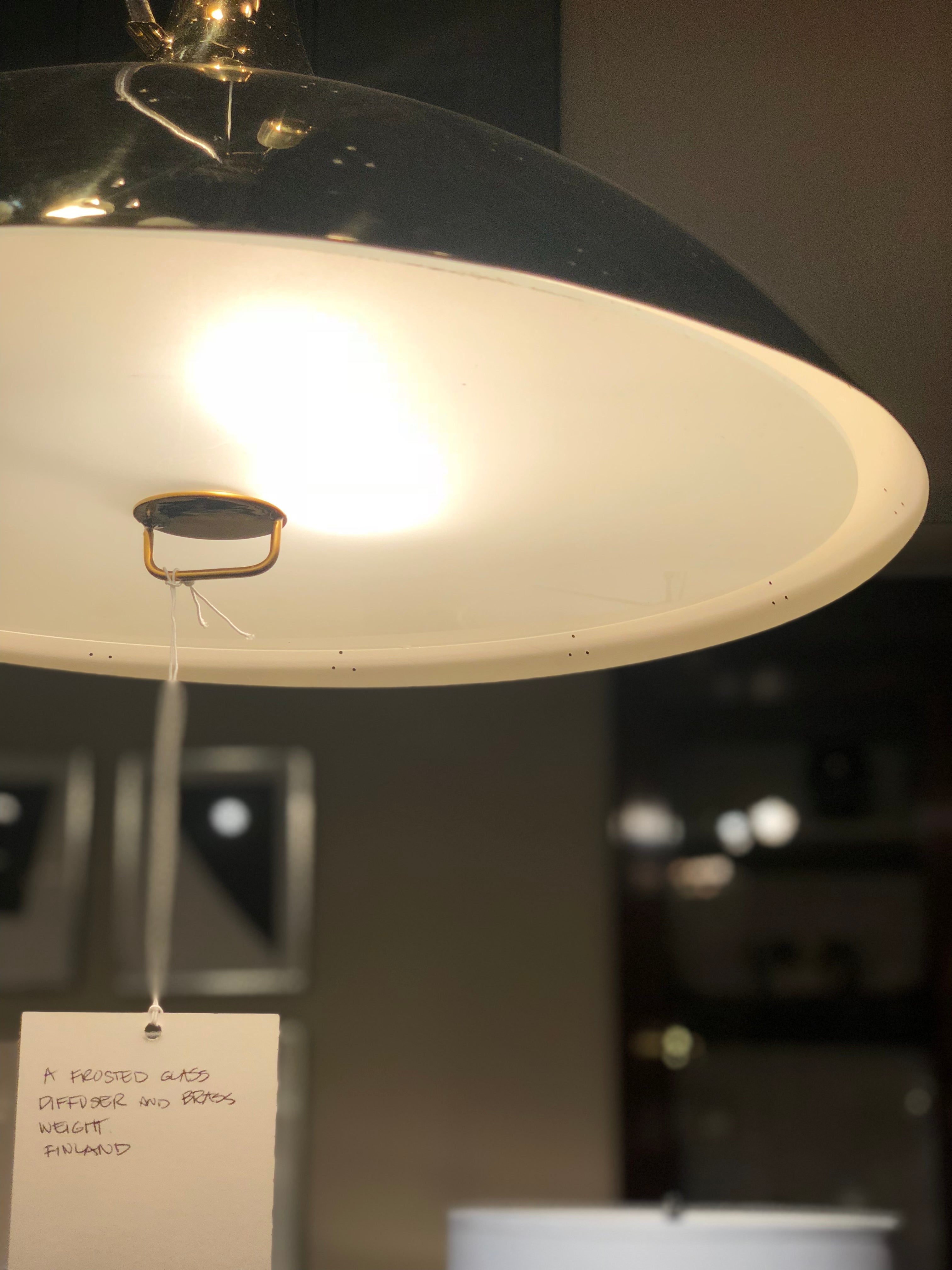 A Large Counter Weighted Chandelier by Paavo Tynell for Taito Oy