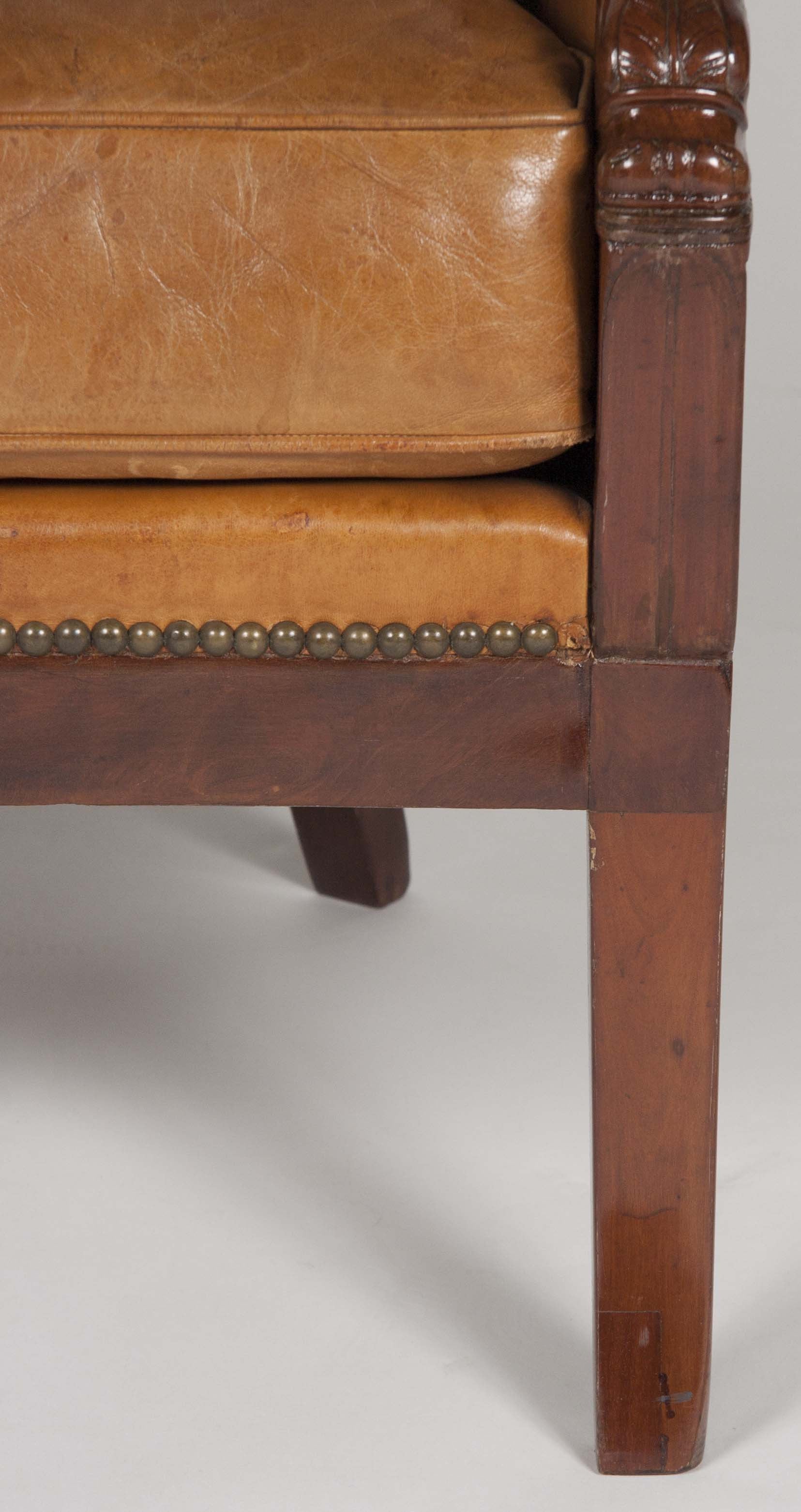 Matched Pair of Mahogany Louis Philippe Bergères