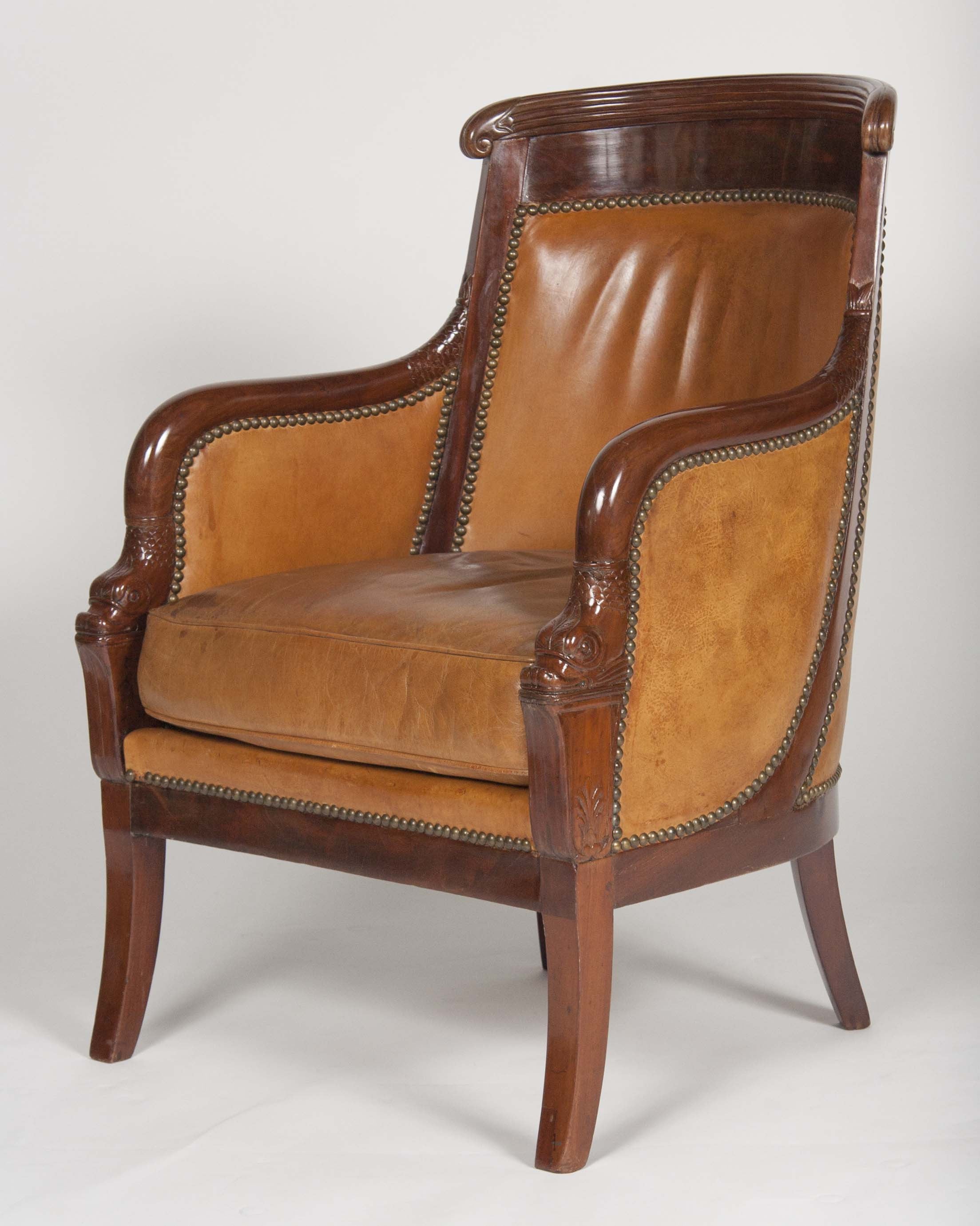 Matched Pair of Mahogany Louis Philippe Bergères