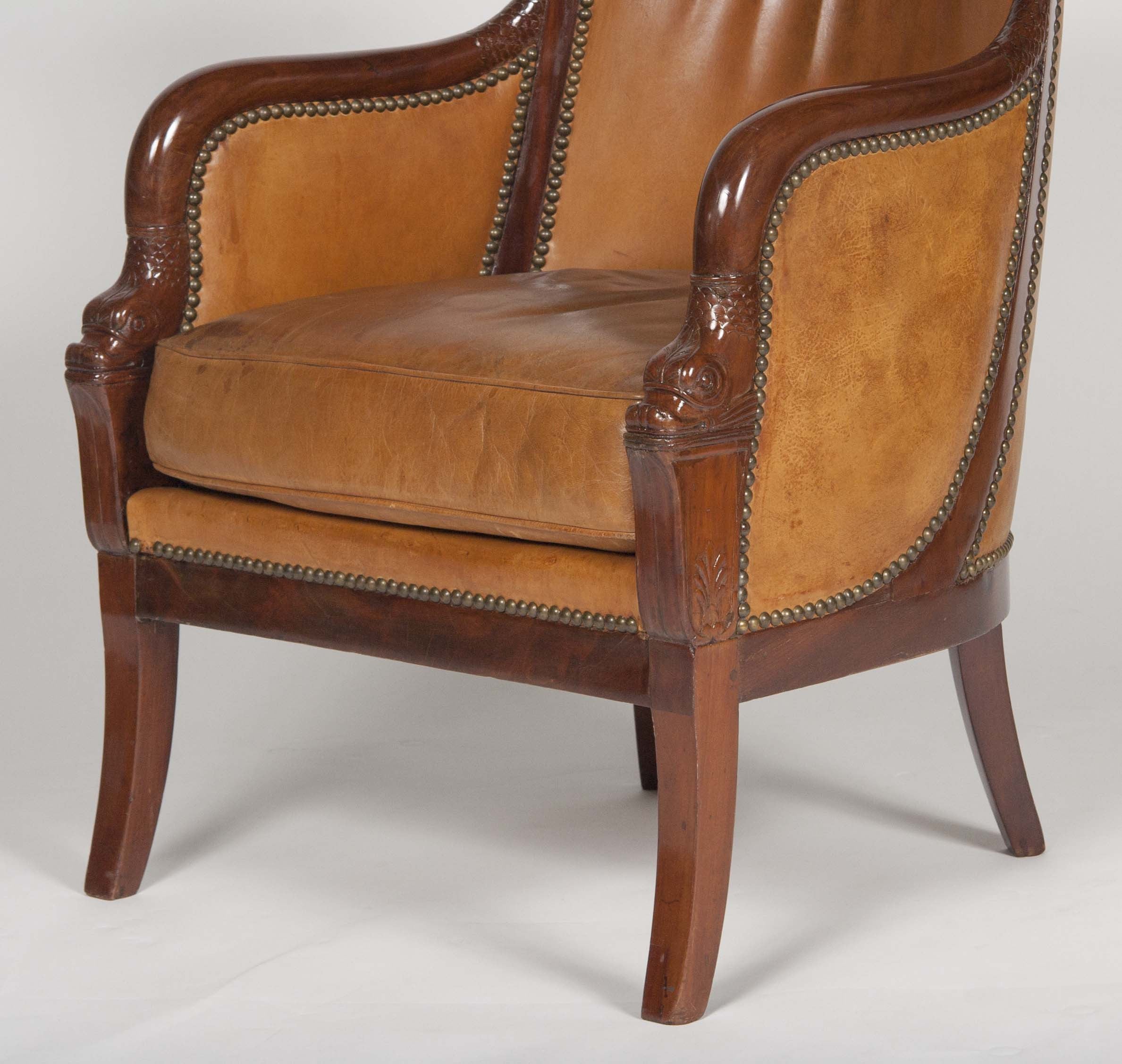 Matched Pair of Mahogany Louis Philippe Bergères