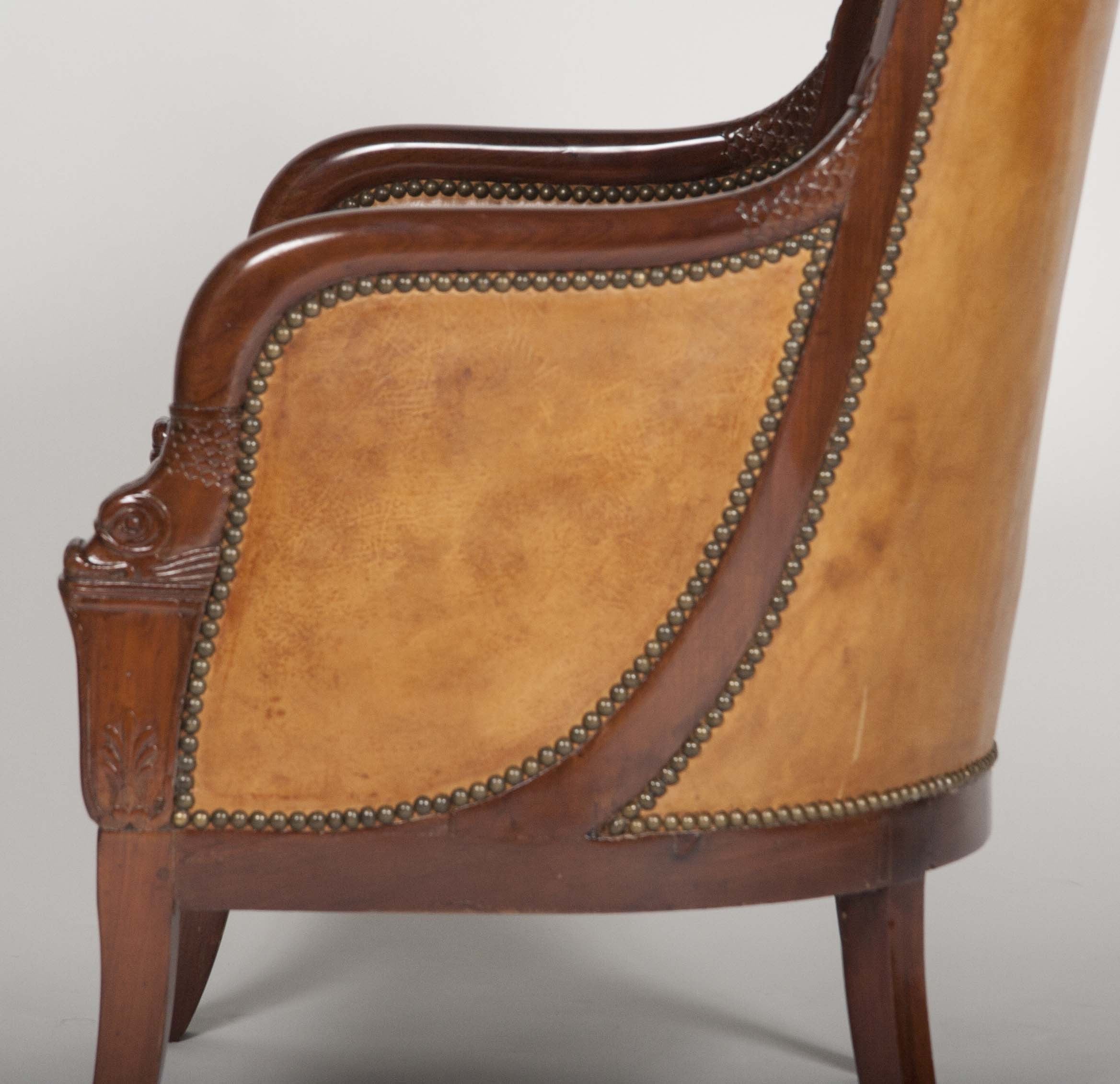 Matched Pair of Mahogany Louis Philippe Bergères
