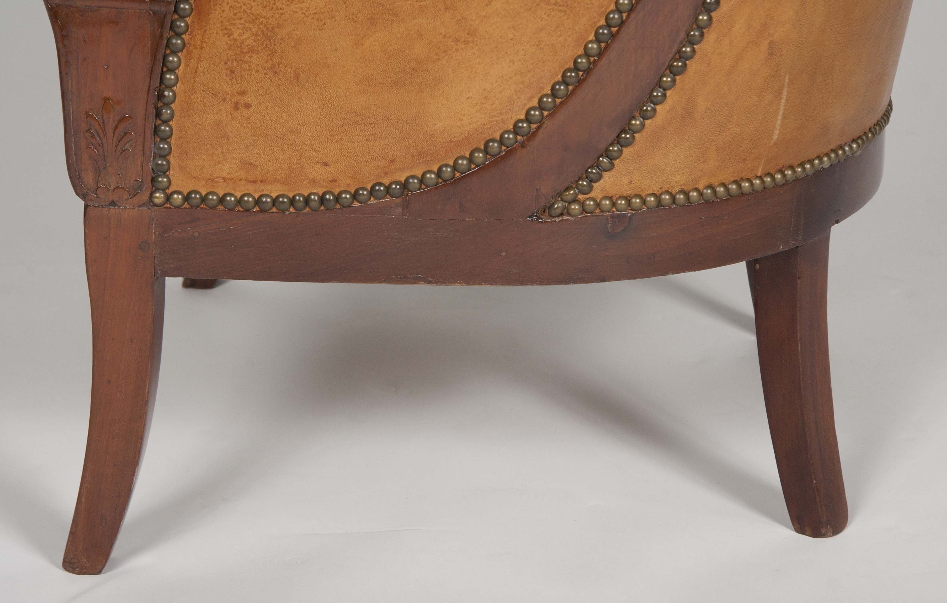 Matched Pair of Mahogany Louis Philippe Bergères