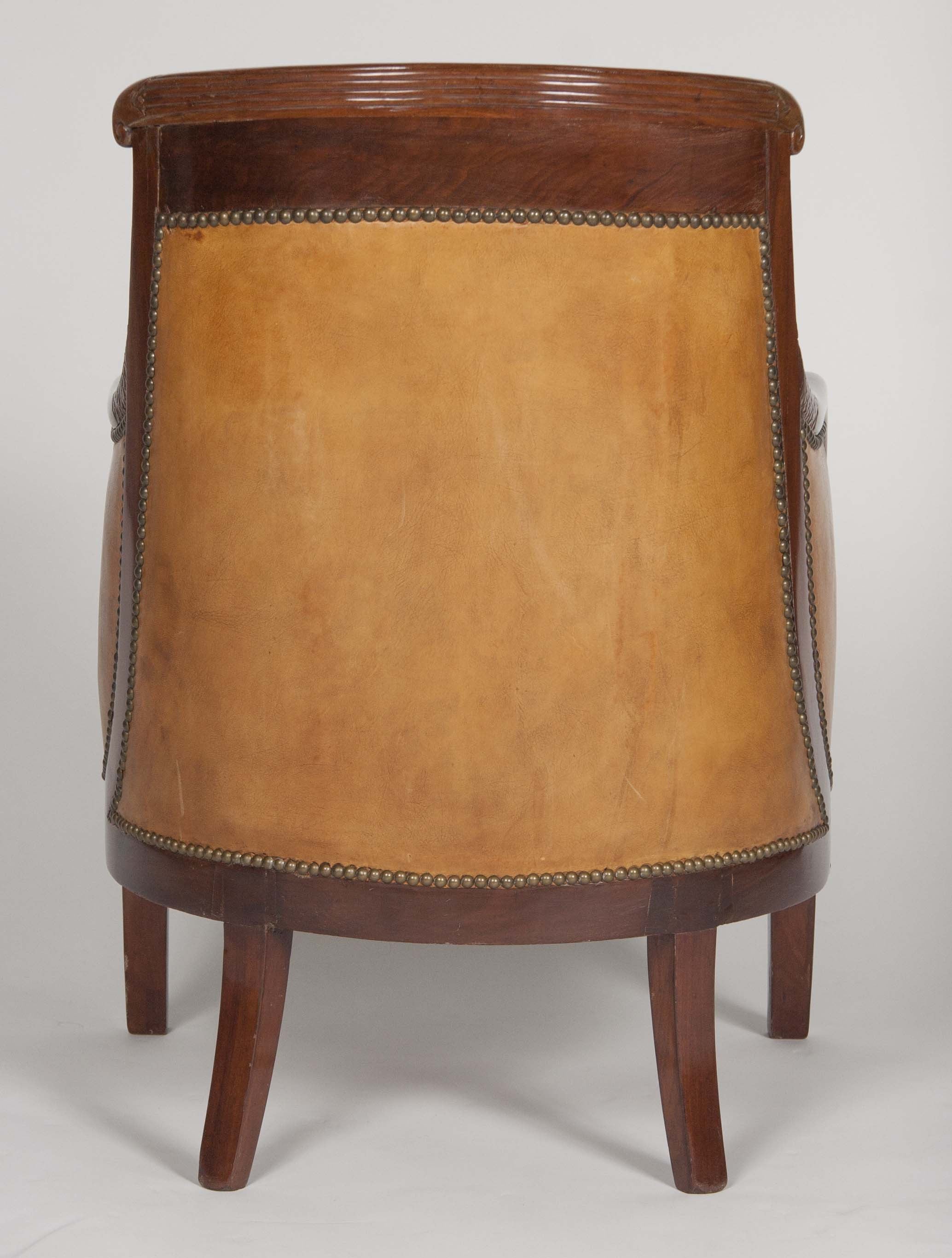 Matched Pair of Mahogany Louis Philippe Bergères