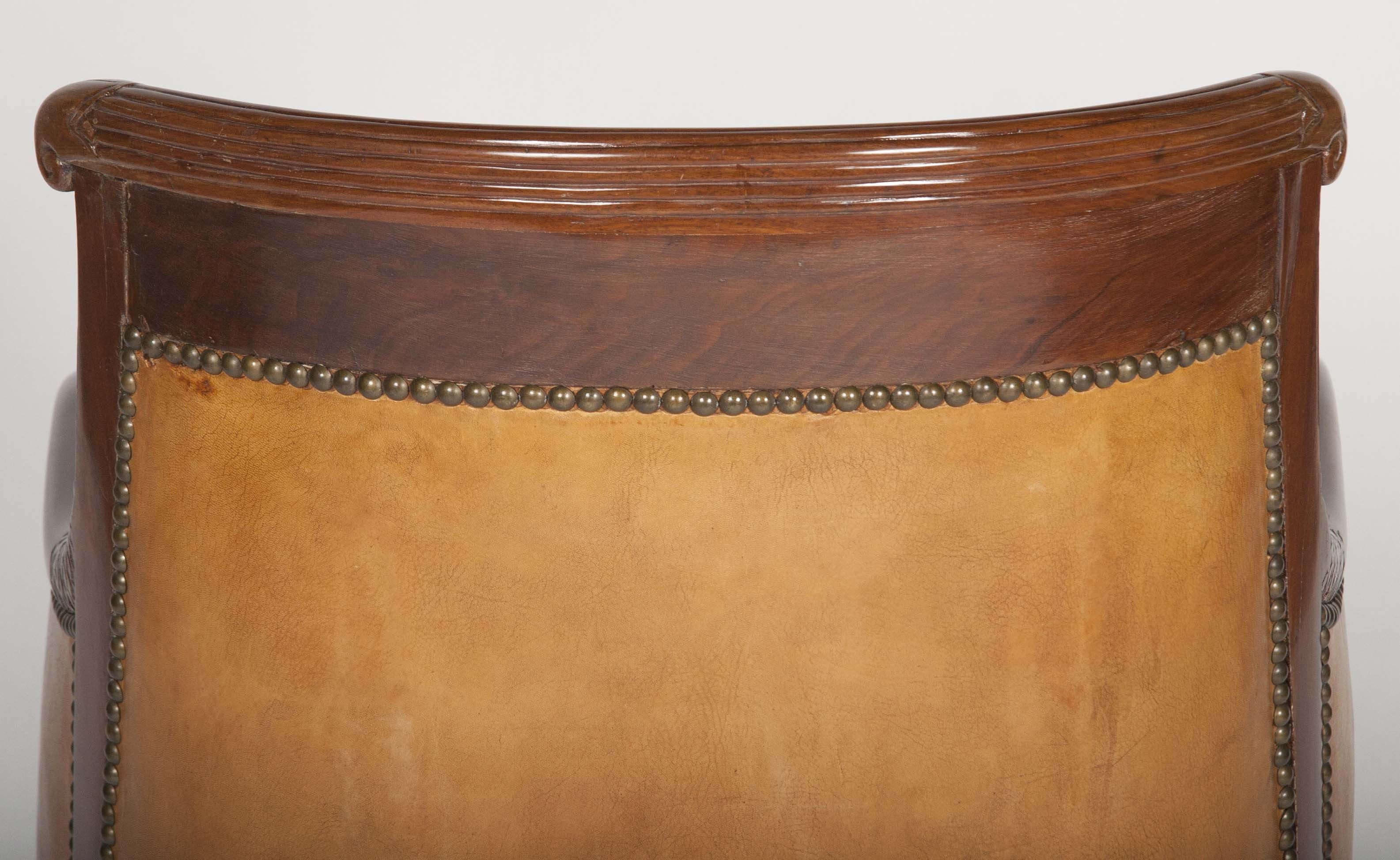 Matched Pair of Mahogany Louis Philippe Bergères