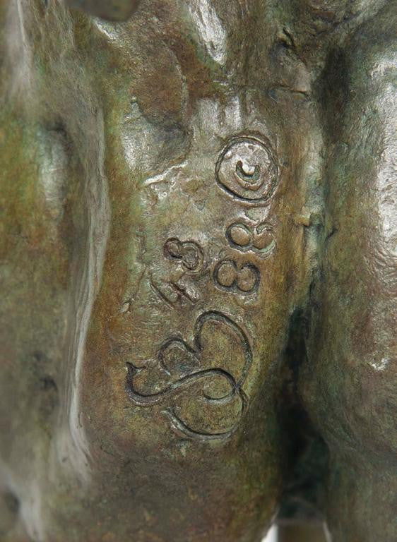 Impressionistic Bronze of a Horse on Travertine Base