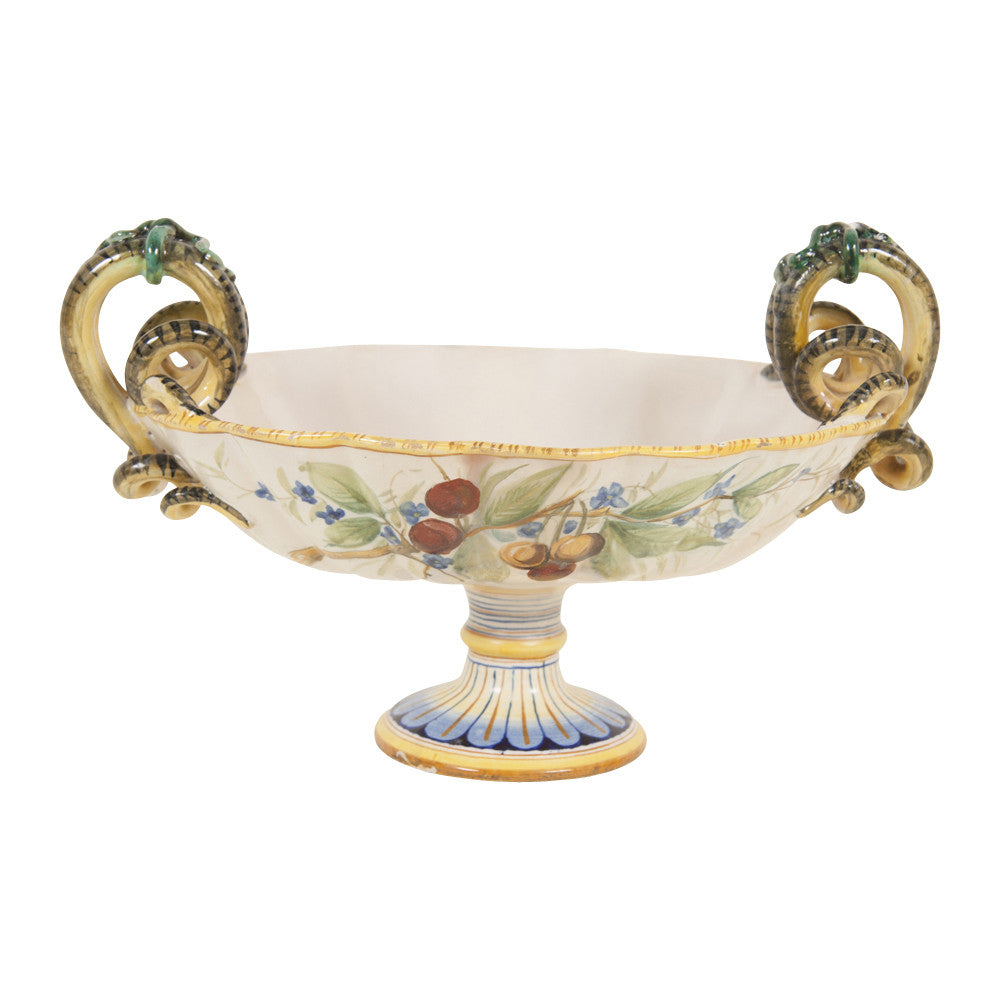 Majolica Compote by Cantagalli