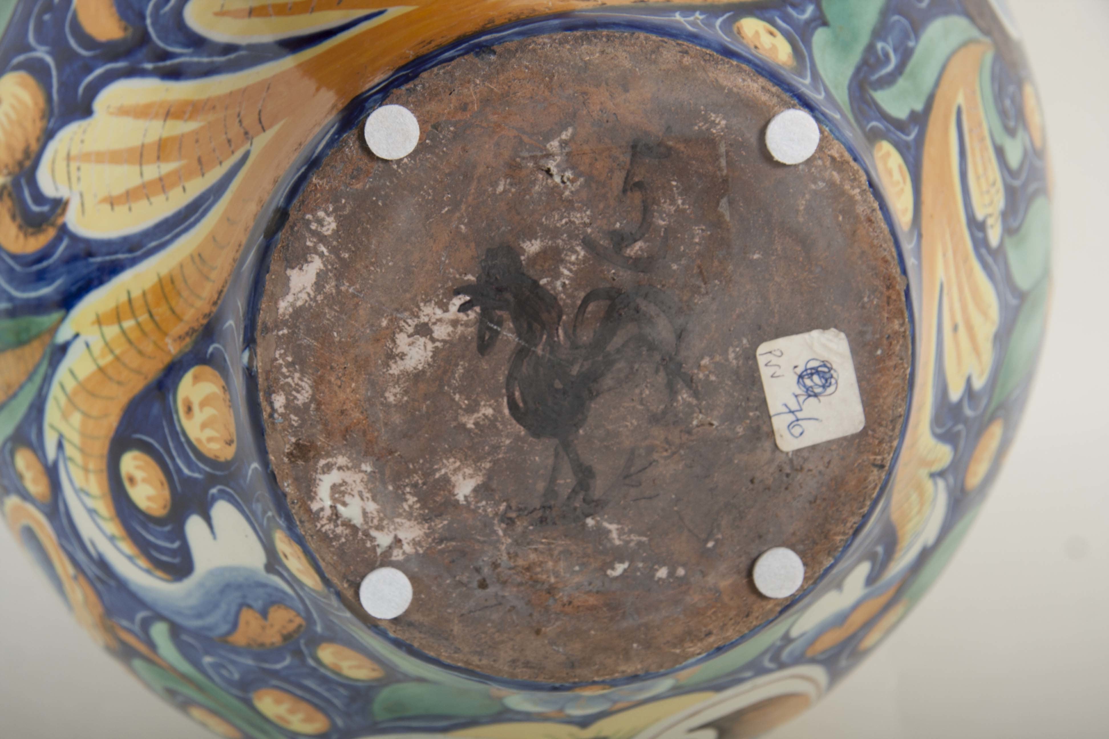 Two Polychrome Majolica Jars, Priced Individually