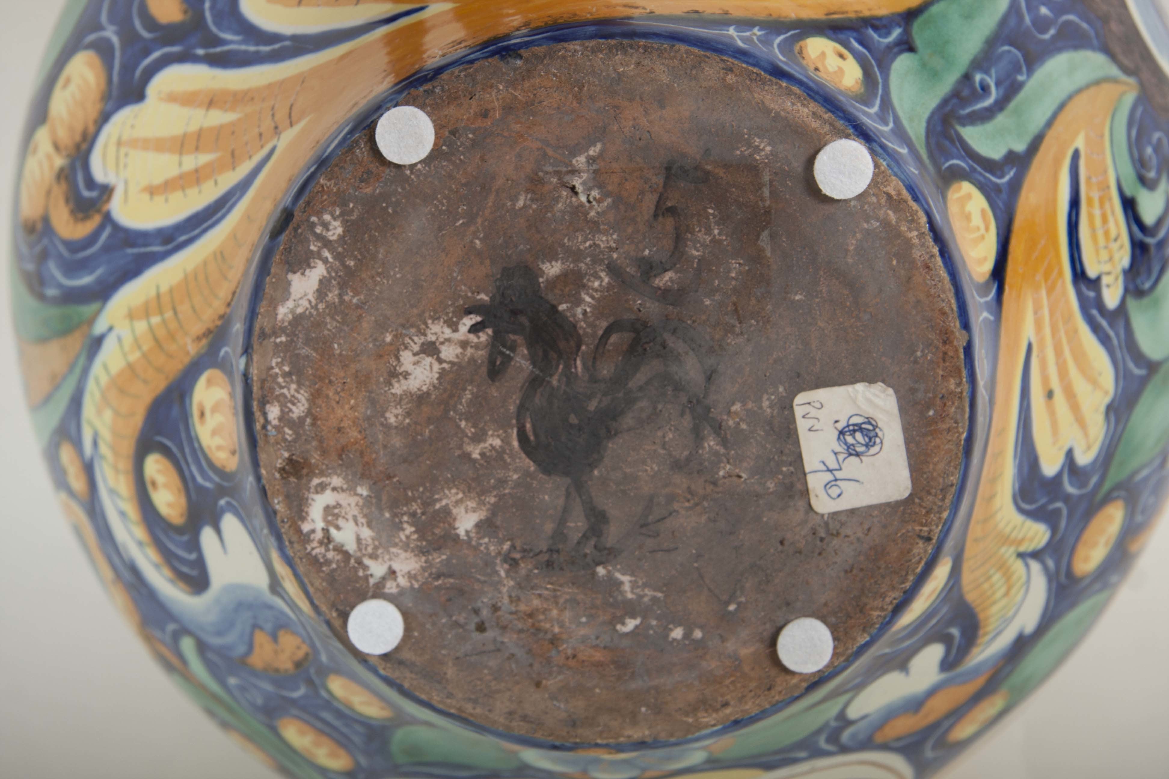 Two Polychrome Majolica Jars, Priced Individually