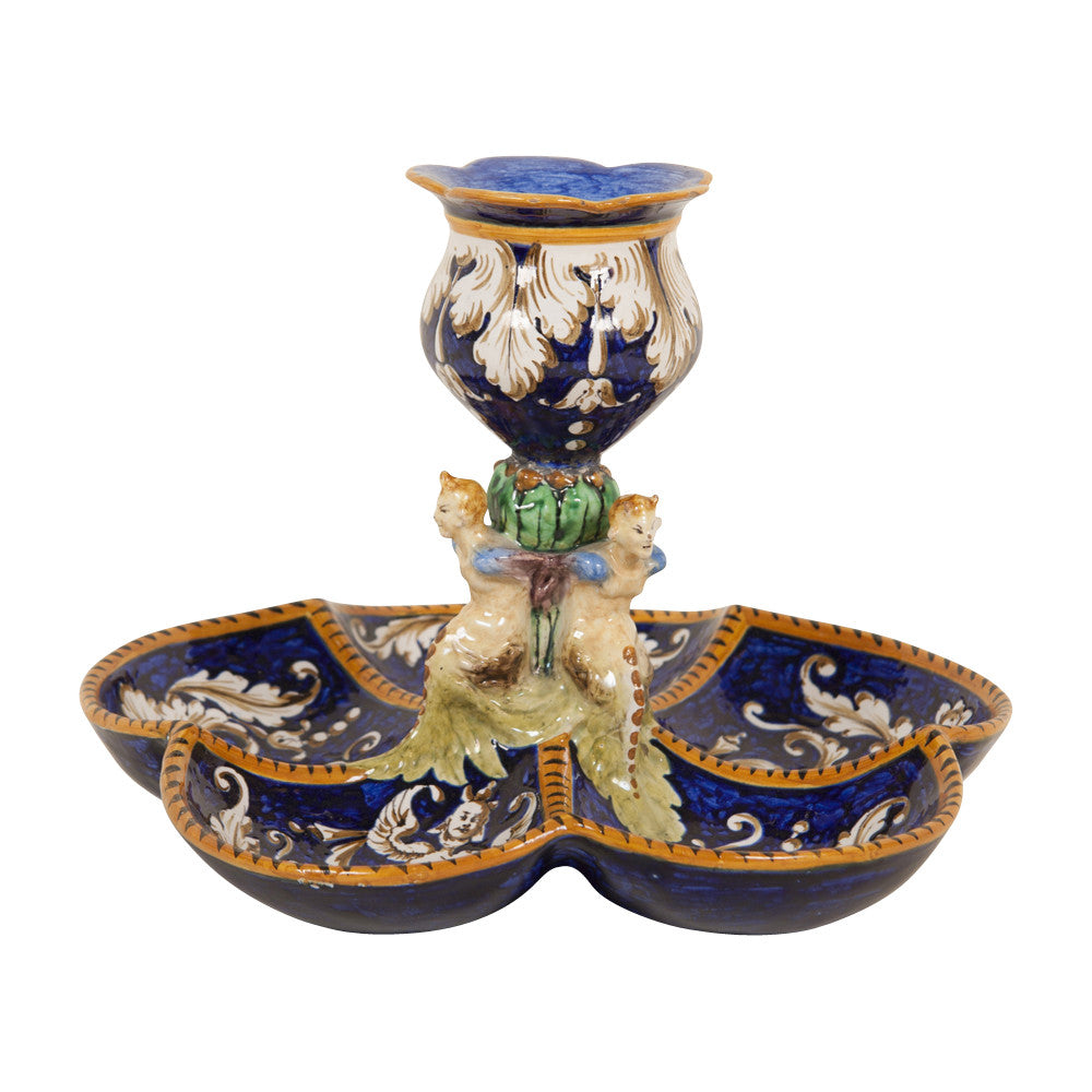 Italian Majolica Sweetmeat Dish