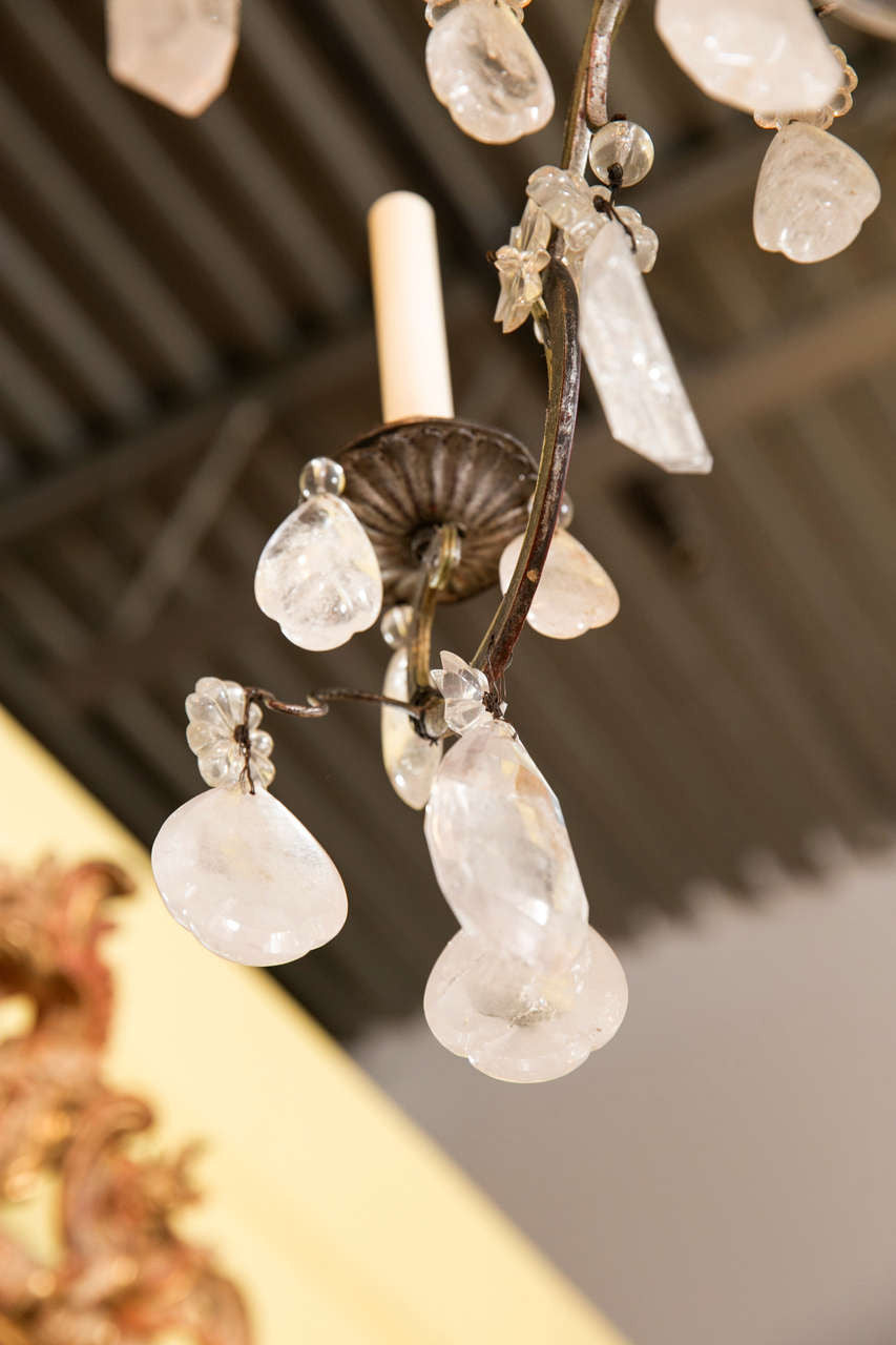 Rock Crystal Chandelier by Bagues
