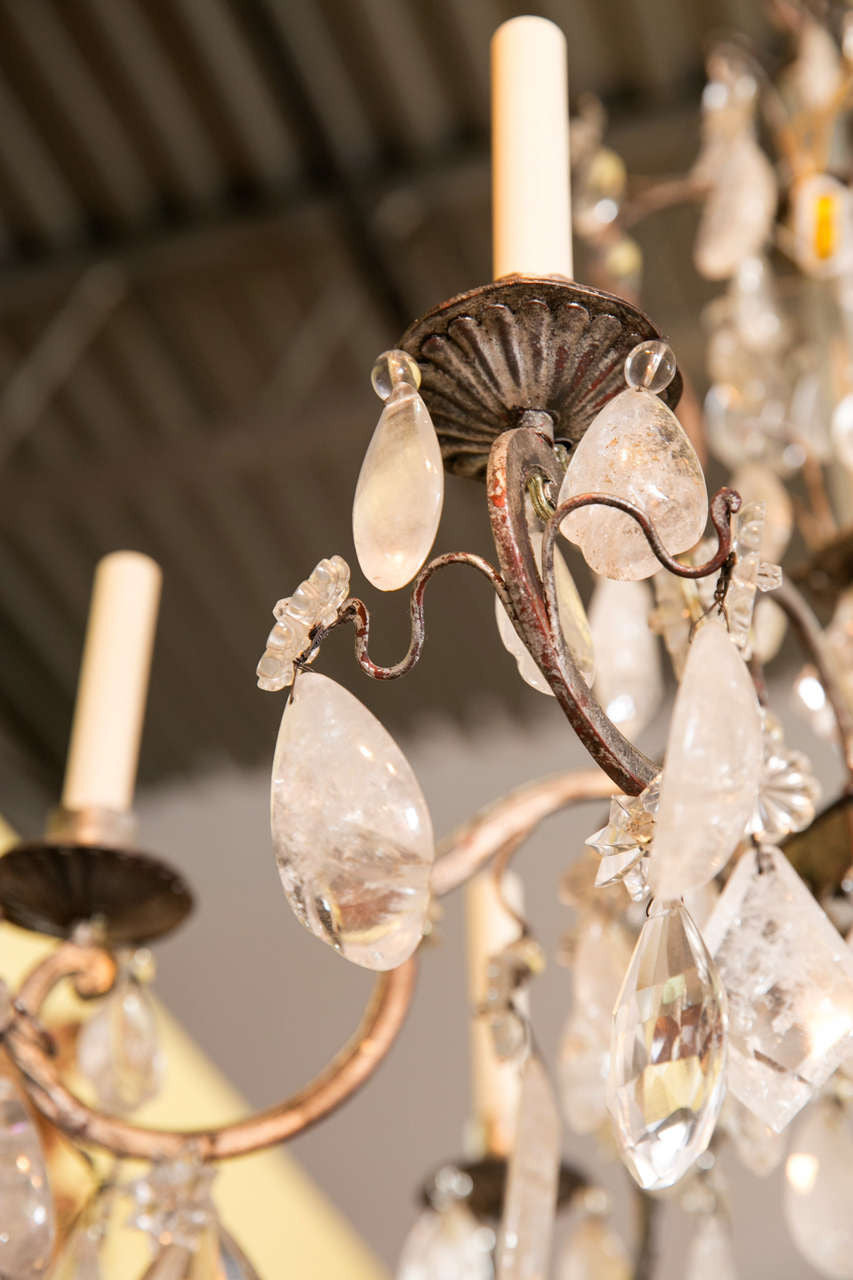 Rock Crystal Chandelier by Bagues