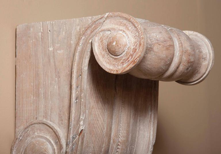 Spectacular Pair of Cypress Wood Wall Brackets