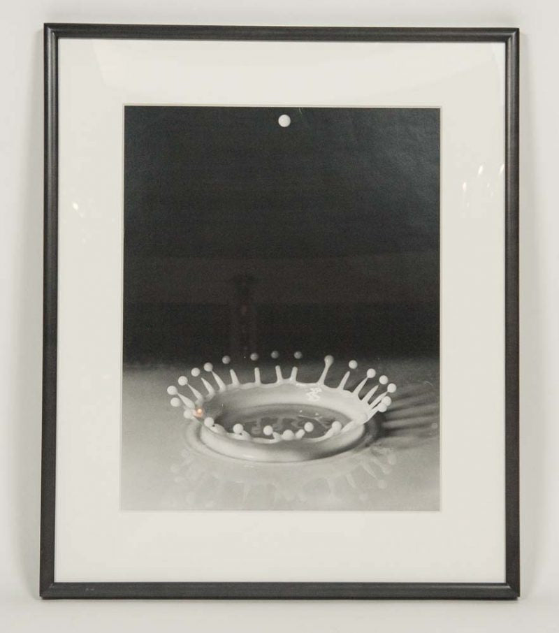 Harold Edgerton Gelatin Silver Print "Milk Drop Coronet"
